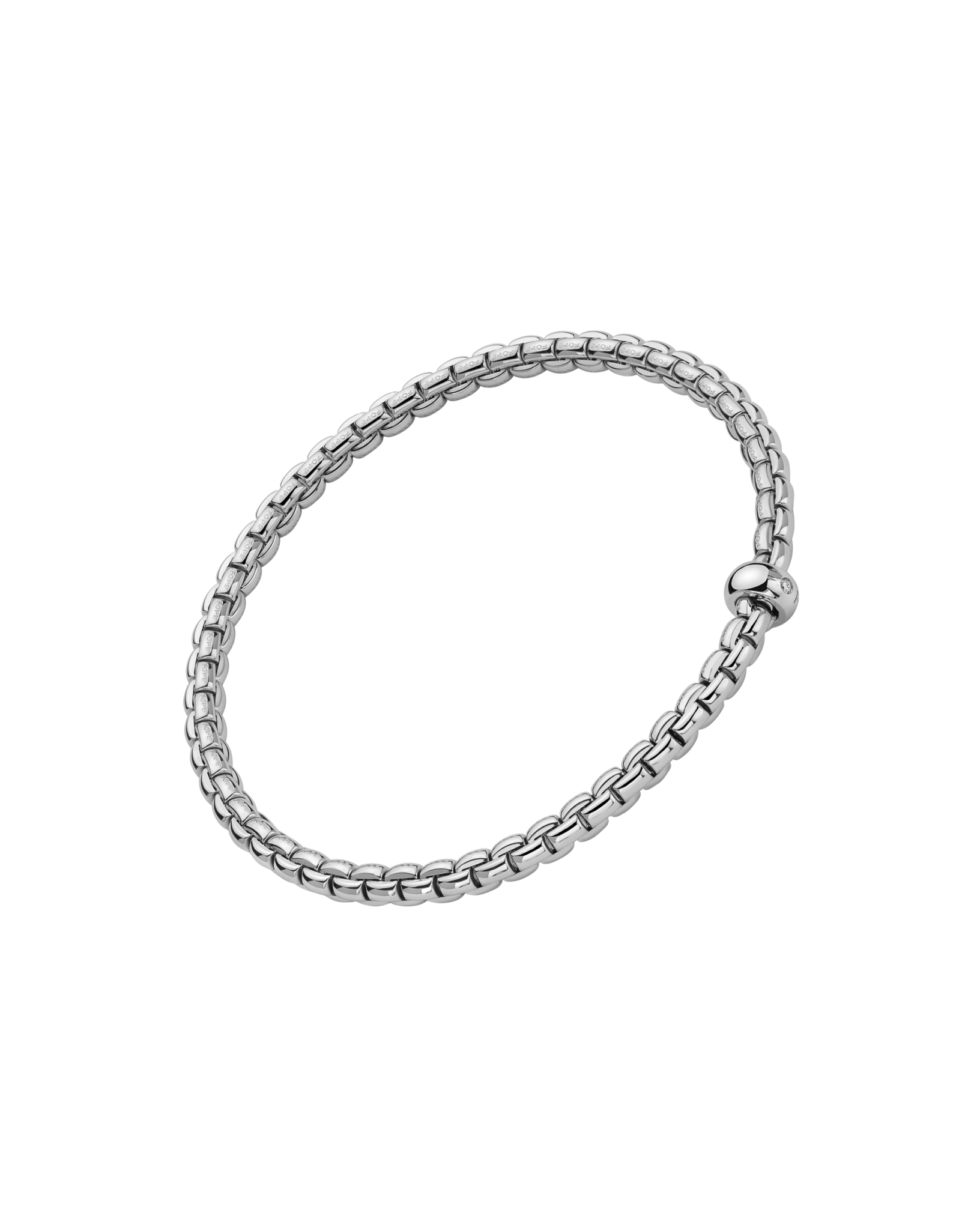 Fope Flex'it bracelet with a white diamond 01M01BX_BB
