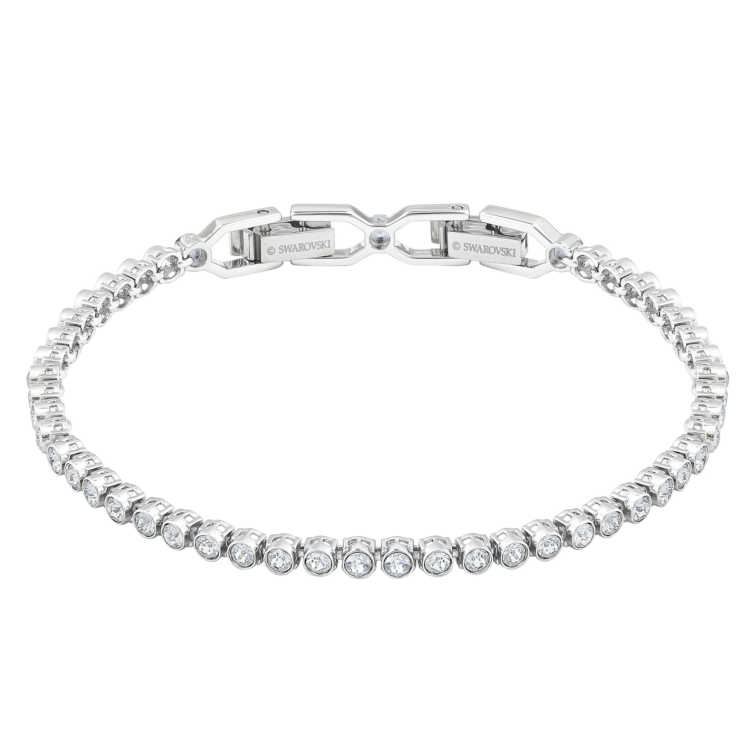 SWAROVSKI EMILY BRACELET, ROUND CUT, WHITE, RHODIUM PLATED 1808960