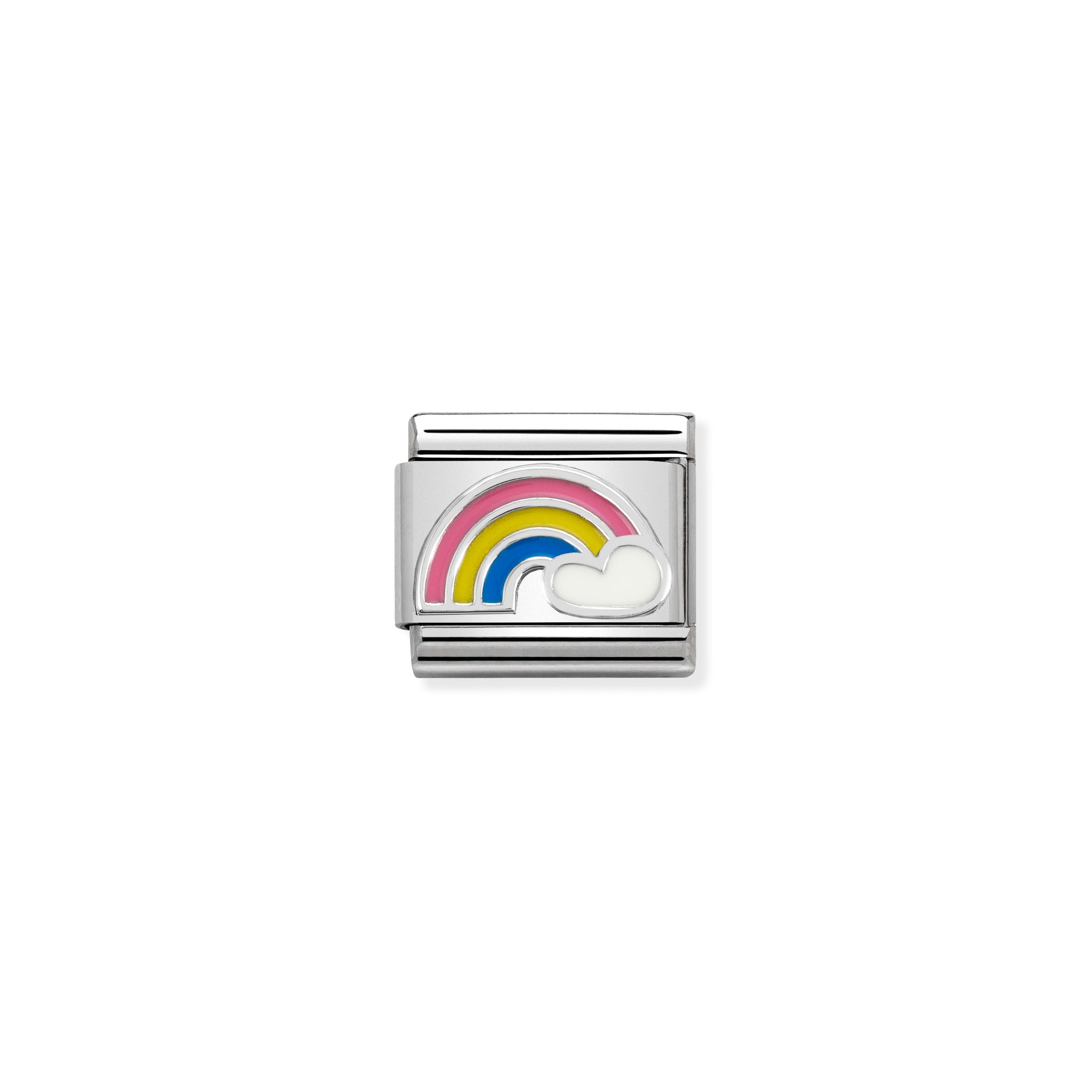 Composable Classic Symbols In Stainless Steel, Enamel And 925 Sterling Silver Rainbow