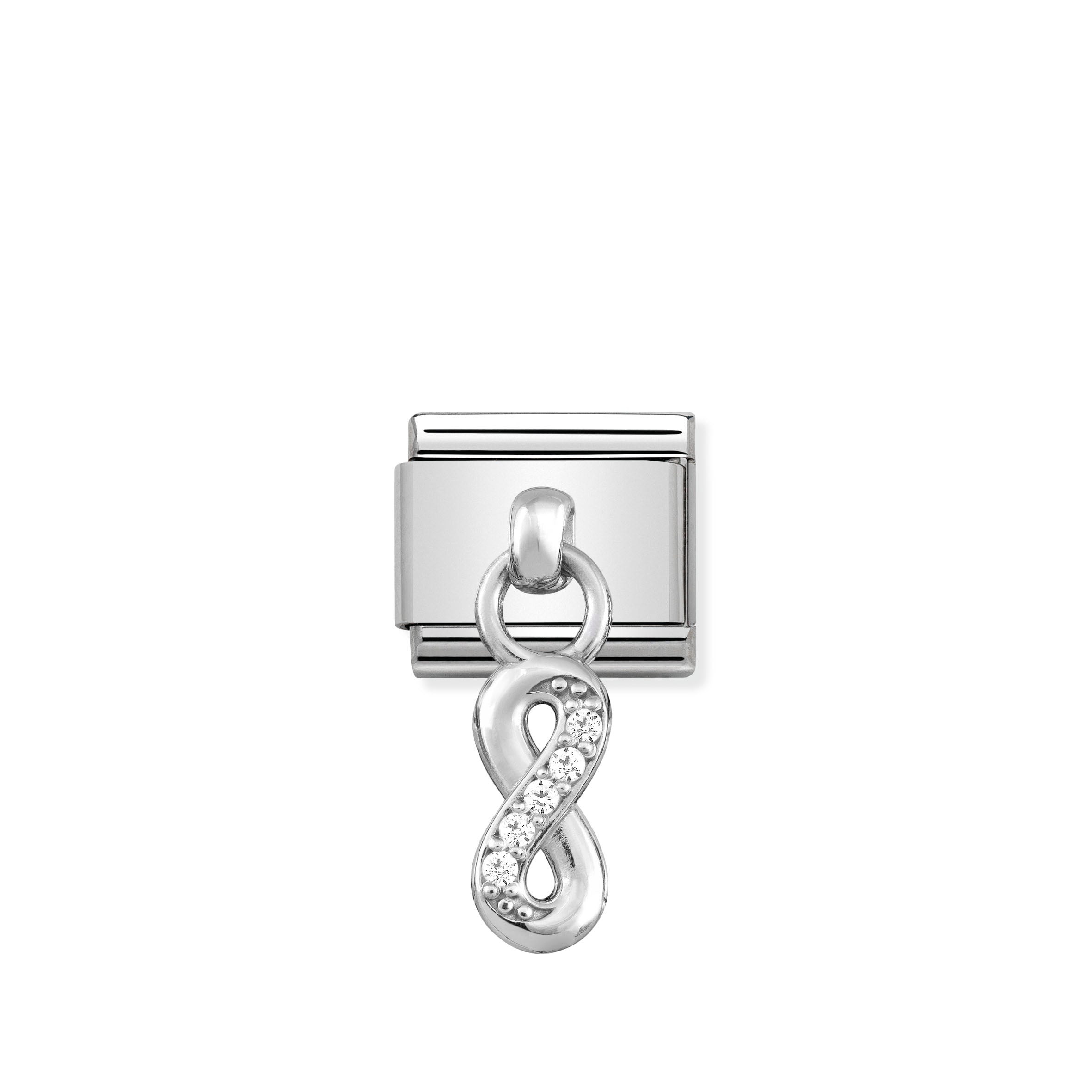 Composable Classic Charms Stainless Steel And 925 Sterling Silver Infinity