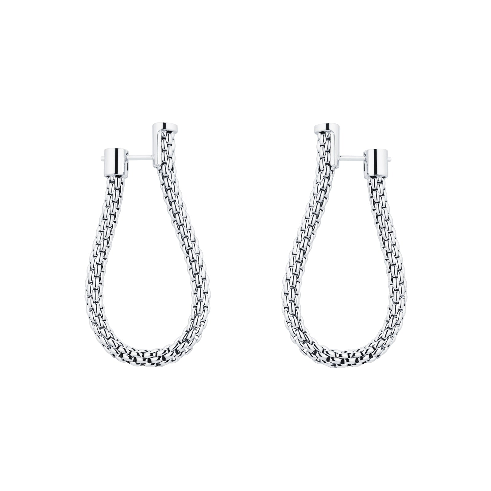 Fope Essentials Flex'it 18ct White Gold Small Teardrop Earrings 04E08OX_XX_B_XXX_000