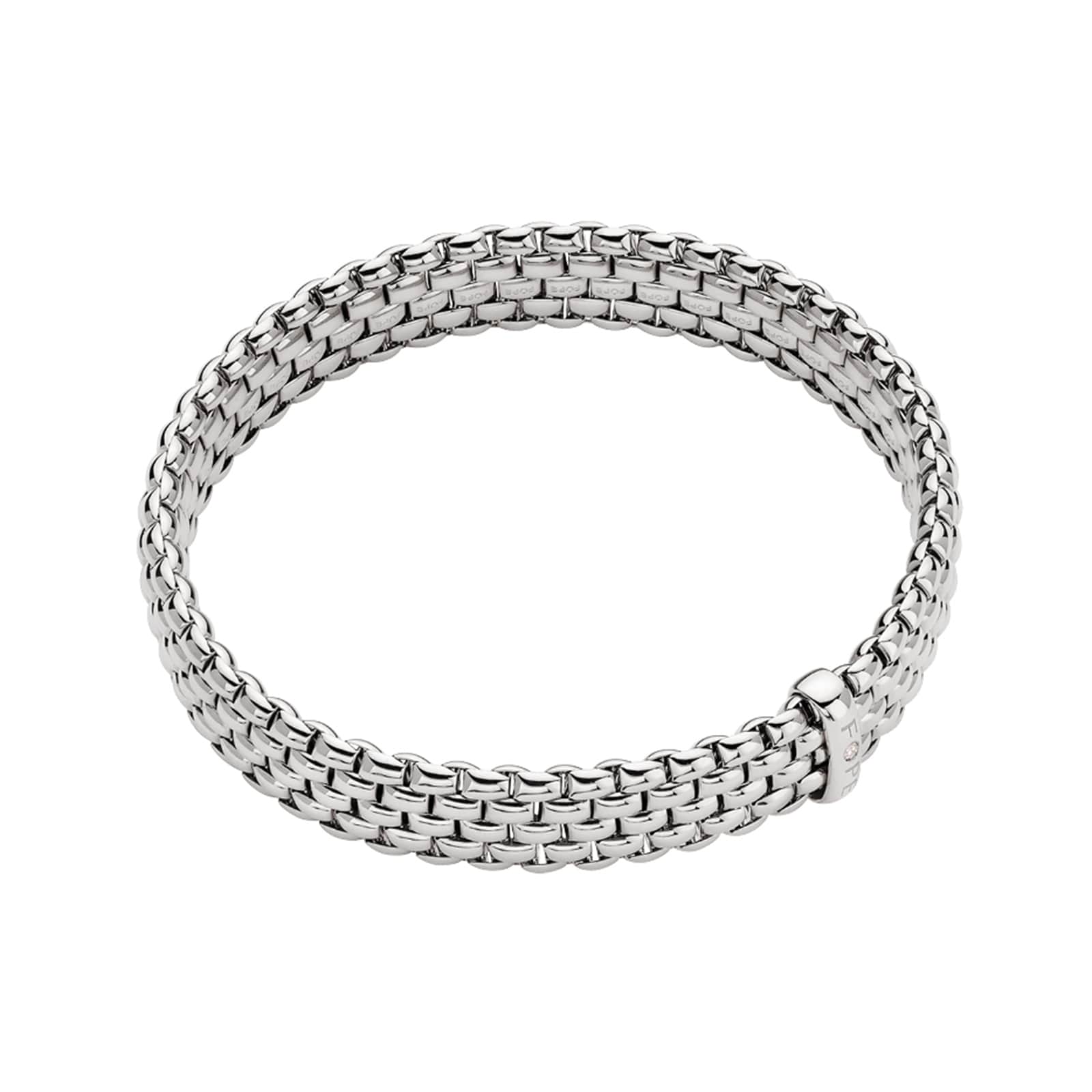Fope Gioielli Panorama Collection 18ct White Gold Flex'it Bracelet 01M04BX_BB_B_XBX_00M