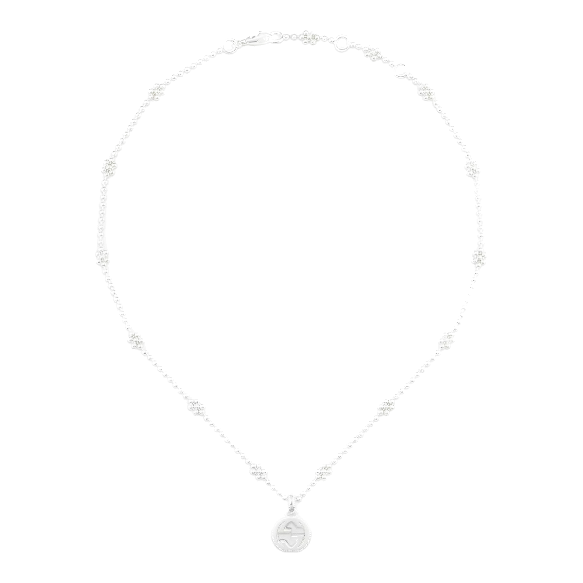 GUCCI Interlocking G necklace in silver 479221J84008106