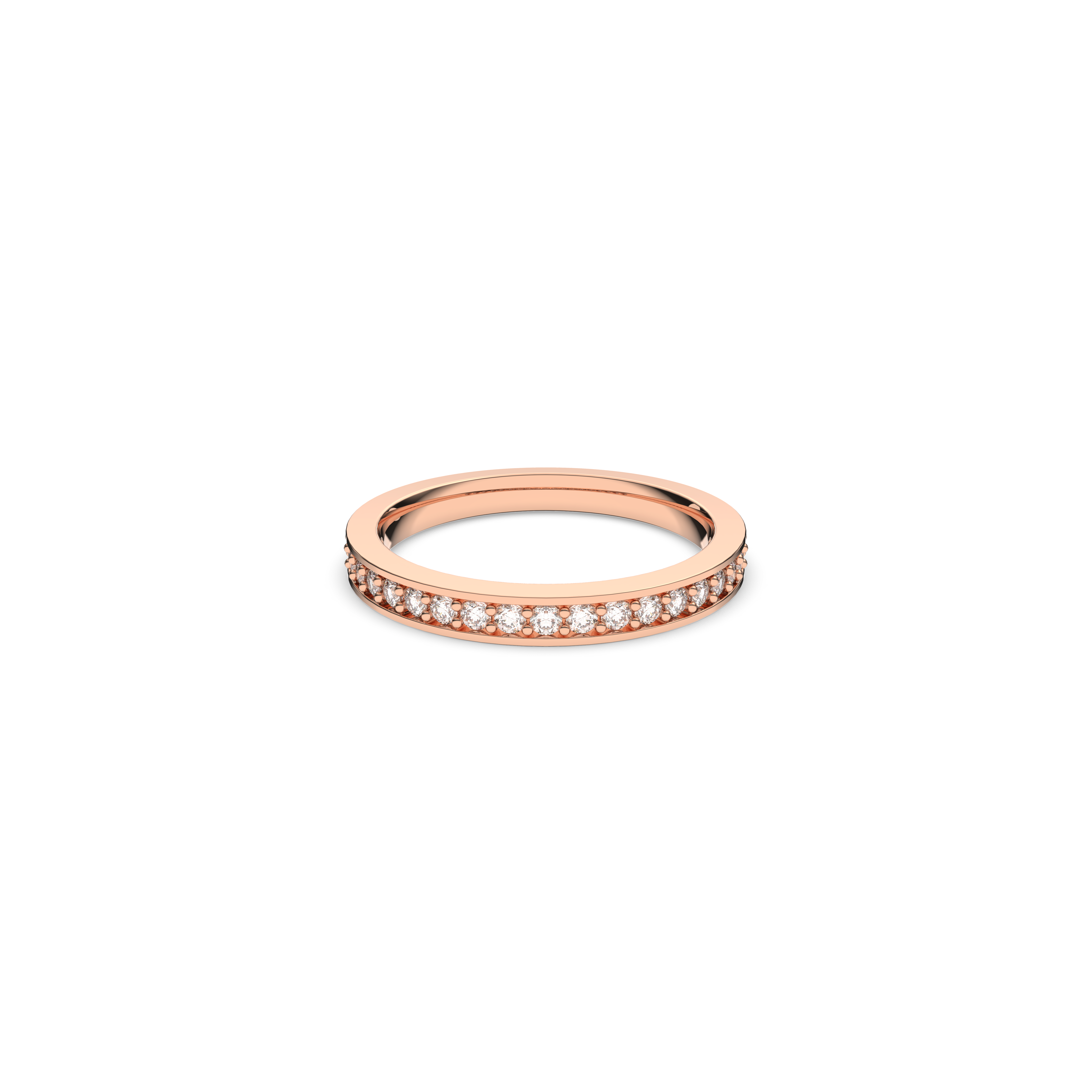 Swarovski Matrix ring, White, Rose gold-tone plated 5032899