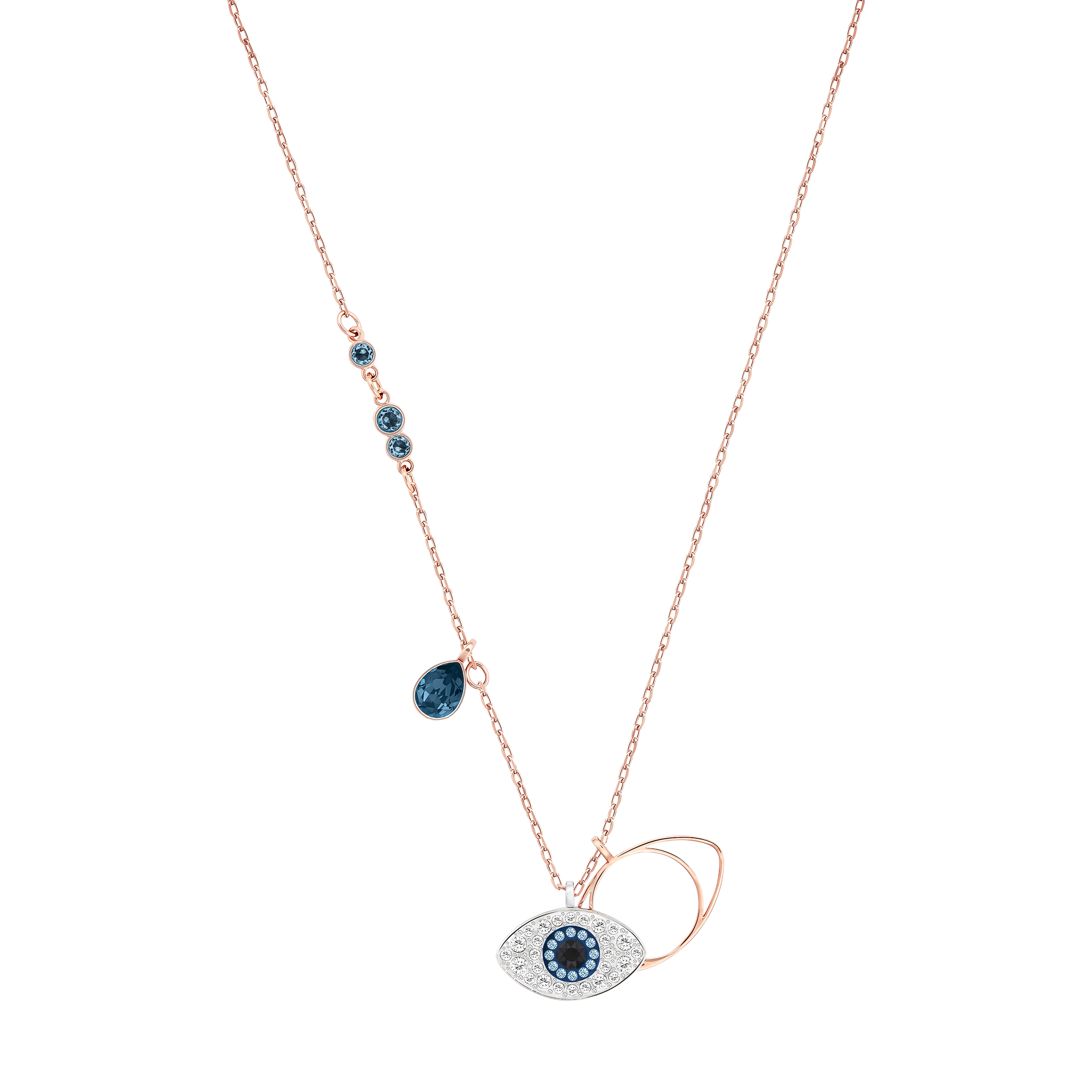 Swarovski Symbolica pendant, Evil eye, Blue, Mixed metal finish 5172560