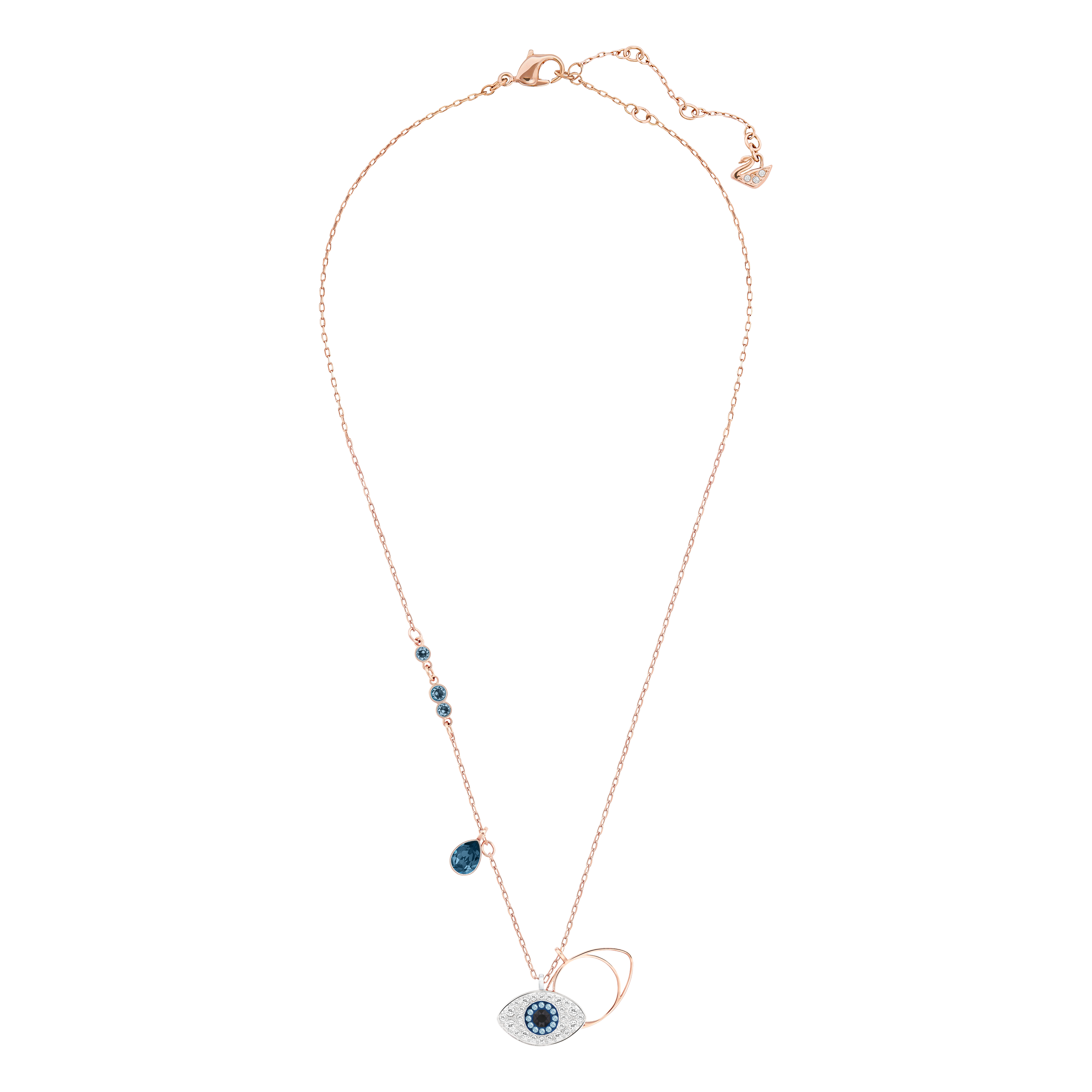 Swarovski Symbolica pendant, Evil eye, Blue, Mixed metal finish 5172560