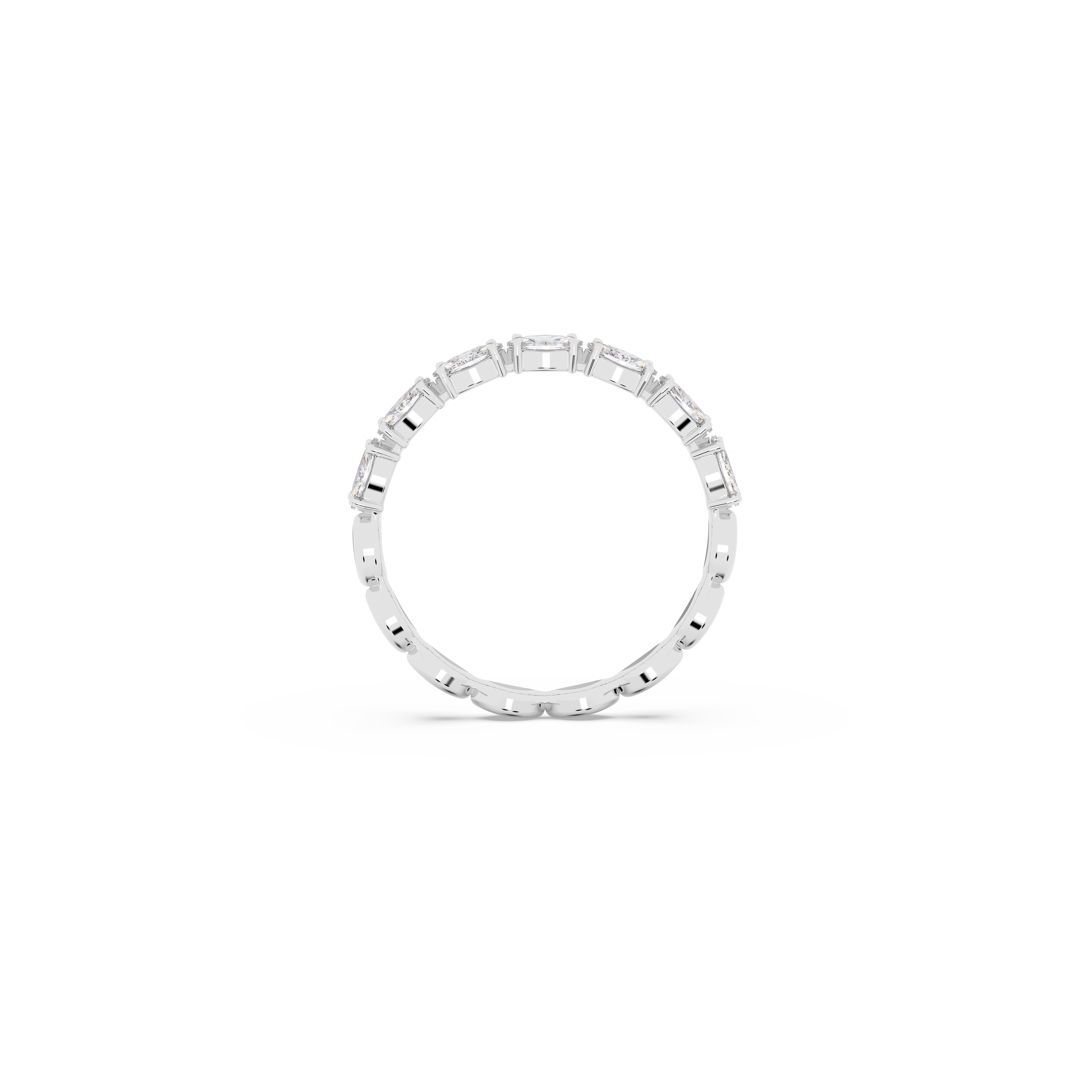 SWAROVSKI VITTORE RING, MARQUISE CUT, WHITE, RHODIUM PLATED