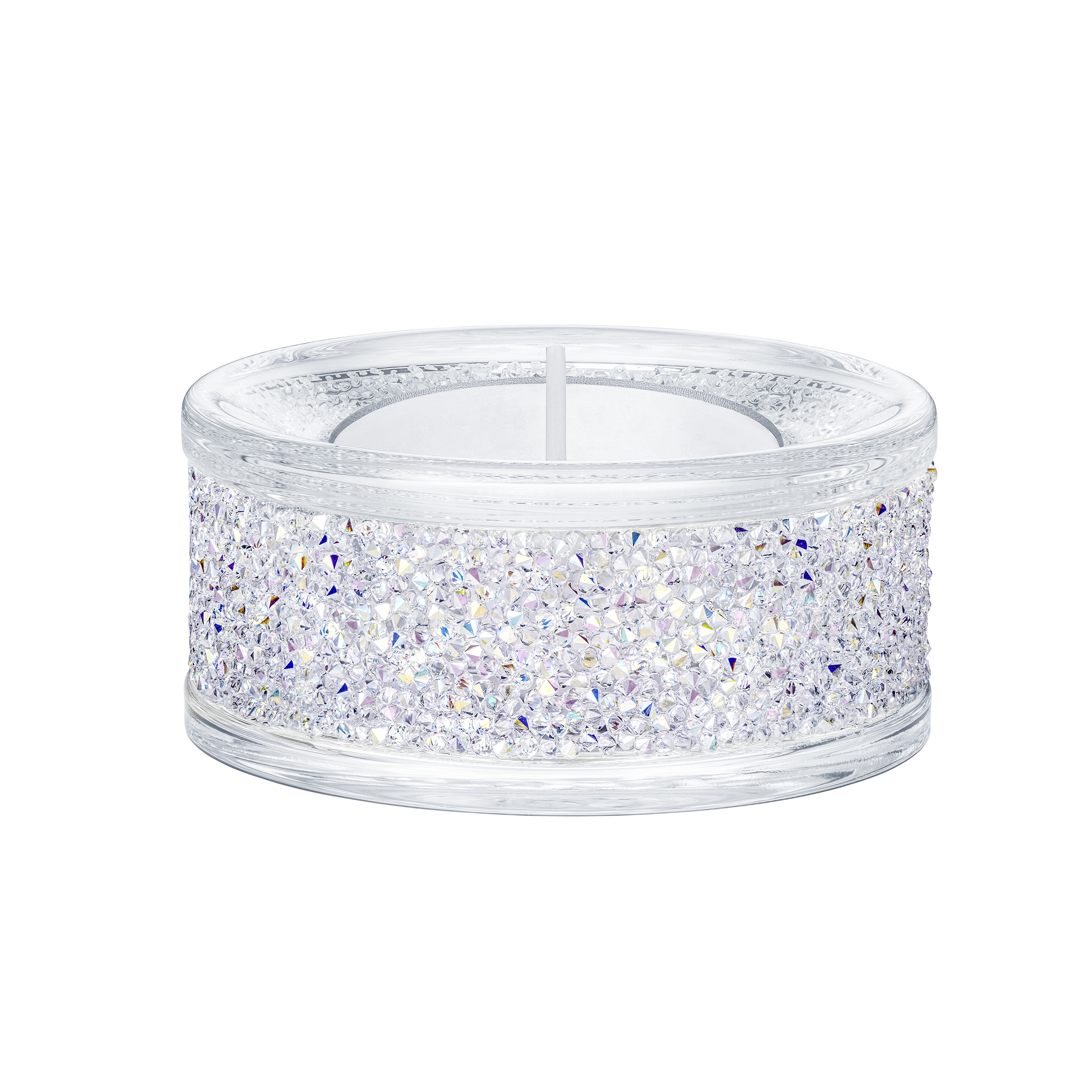 Swarovski Shimmer tea light holder, Purple 5428722