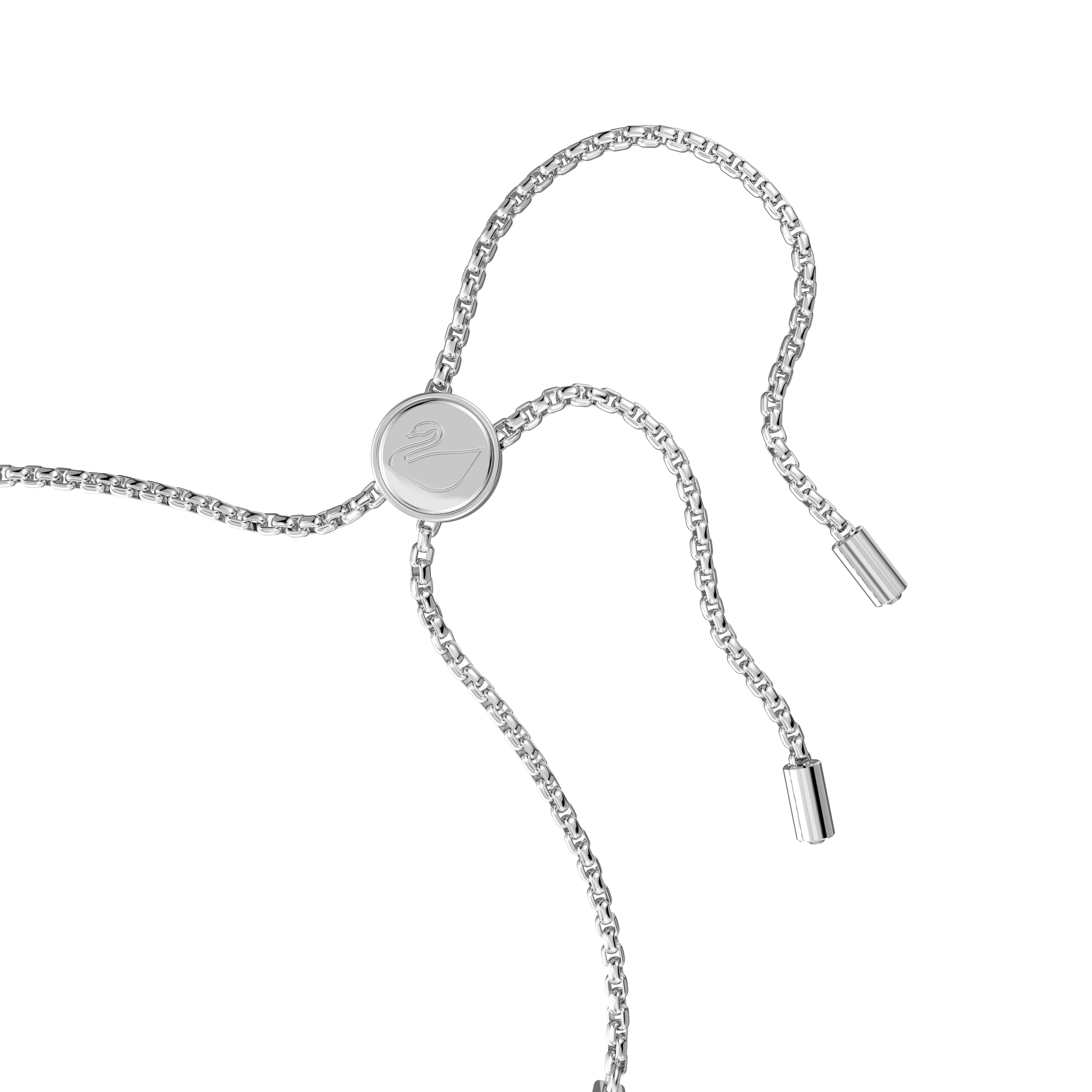 SWAROVSKI SUBTLE TRILOGY BRACELET, ROUND CUT, WHITE, RHODIUM PLATED 5465384