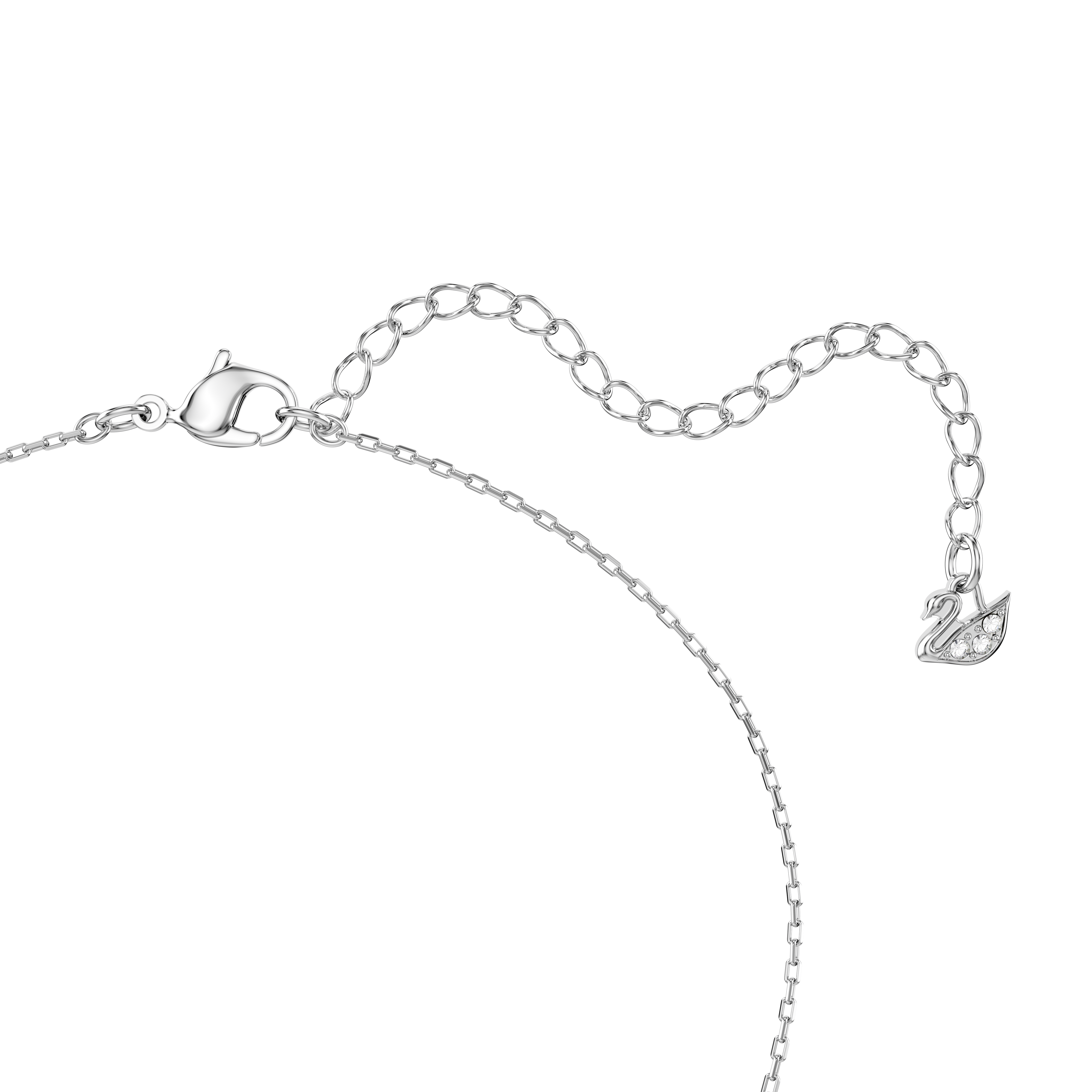 Swarovski Una set, Round cut, Blue, Rhodium plated 5480485