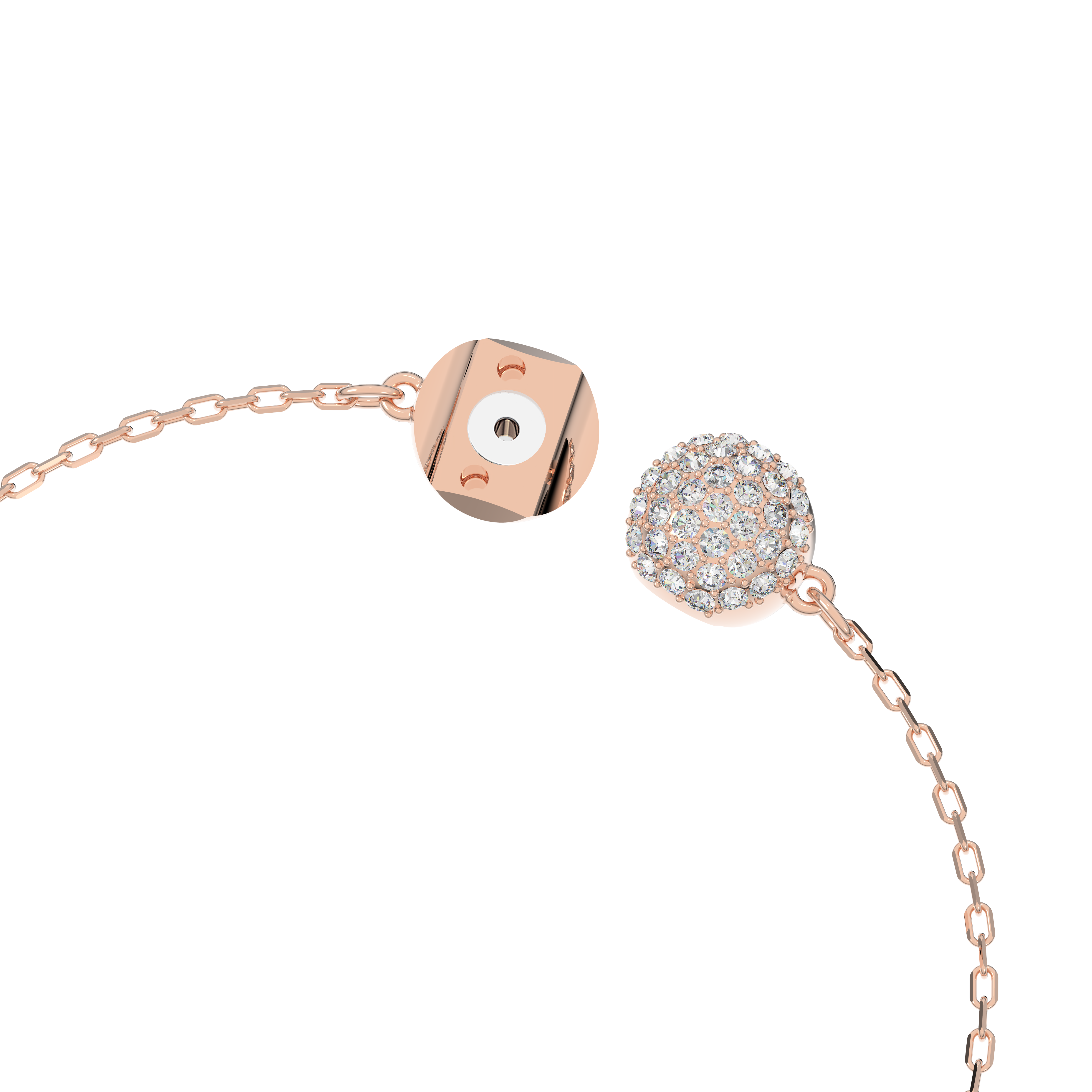 Swarovski Swan bracelet, Swan, Pink, Rose gold-tone plated 5485877