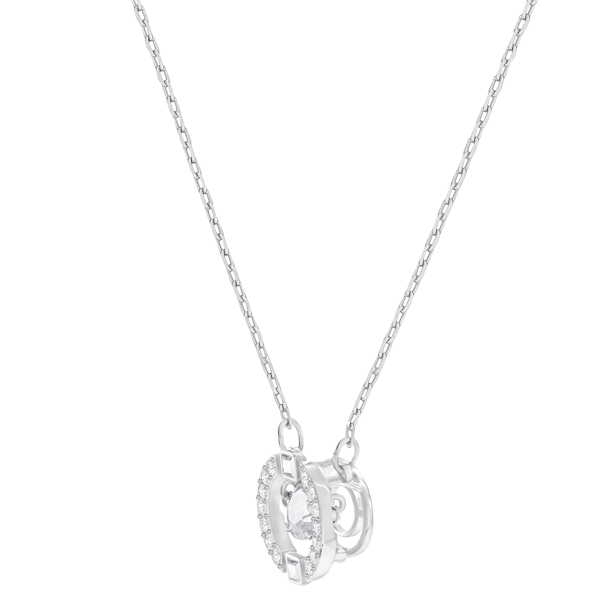 SWAROVSKI SS SPARKLING DC:NECKLACE CZWH/CRY/RHS 5492234