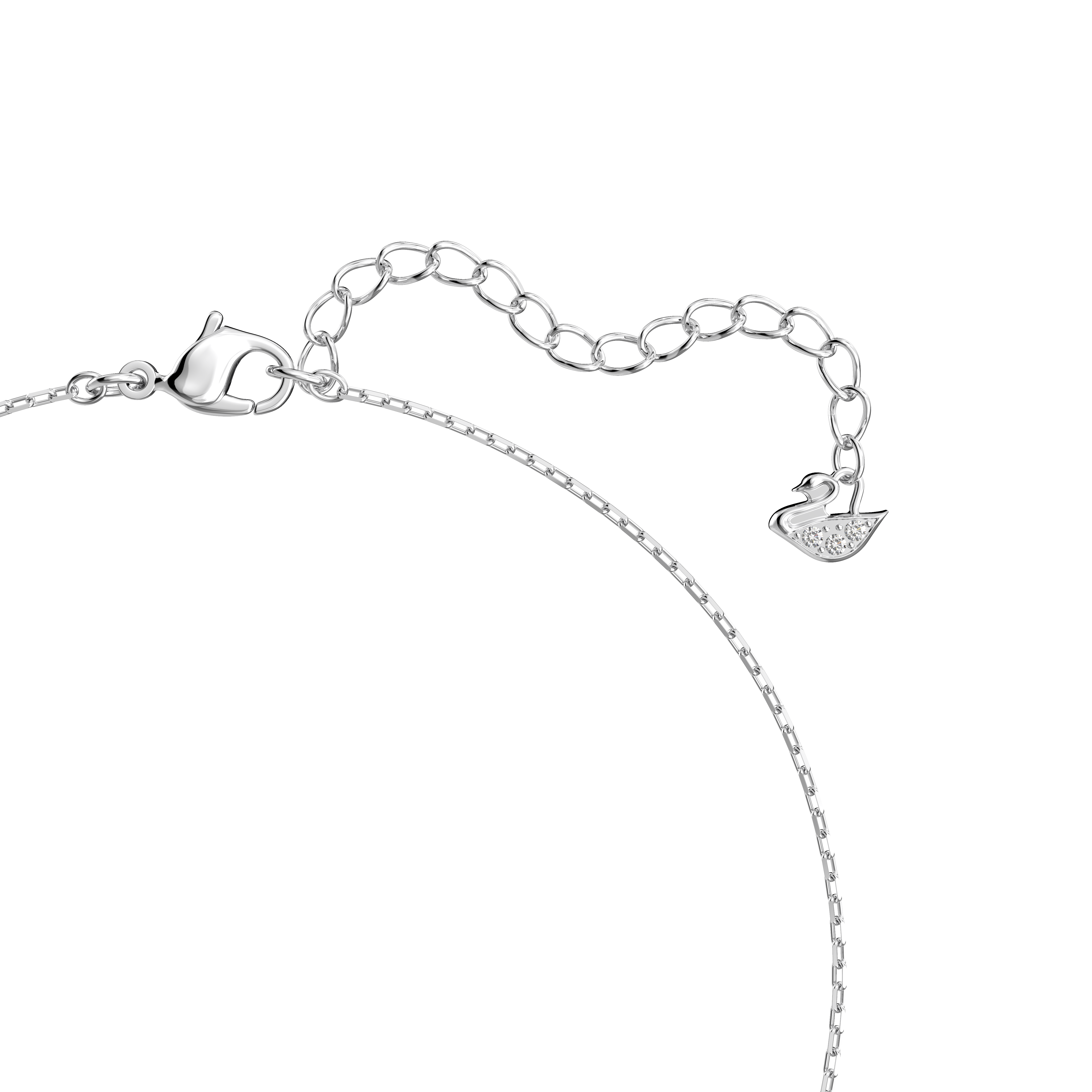 SWAROVSKI ATTRACT SOUL NECKLACE, HEART, WHITE, RHODIUM PLATED 5517117