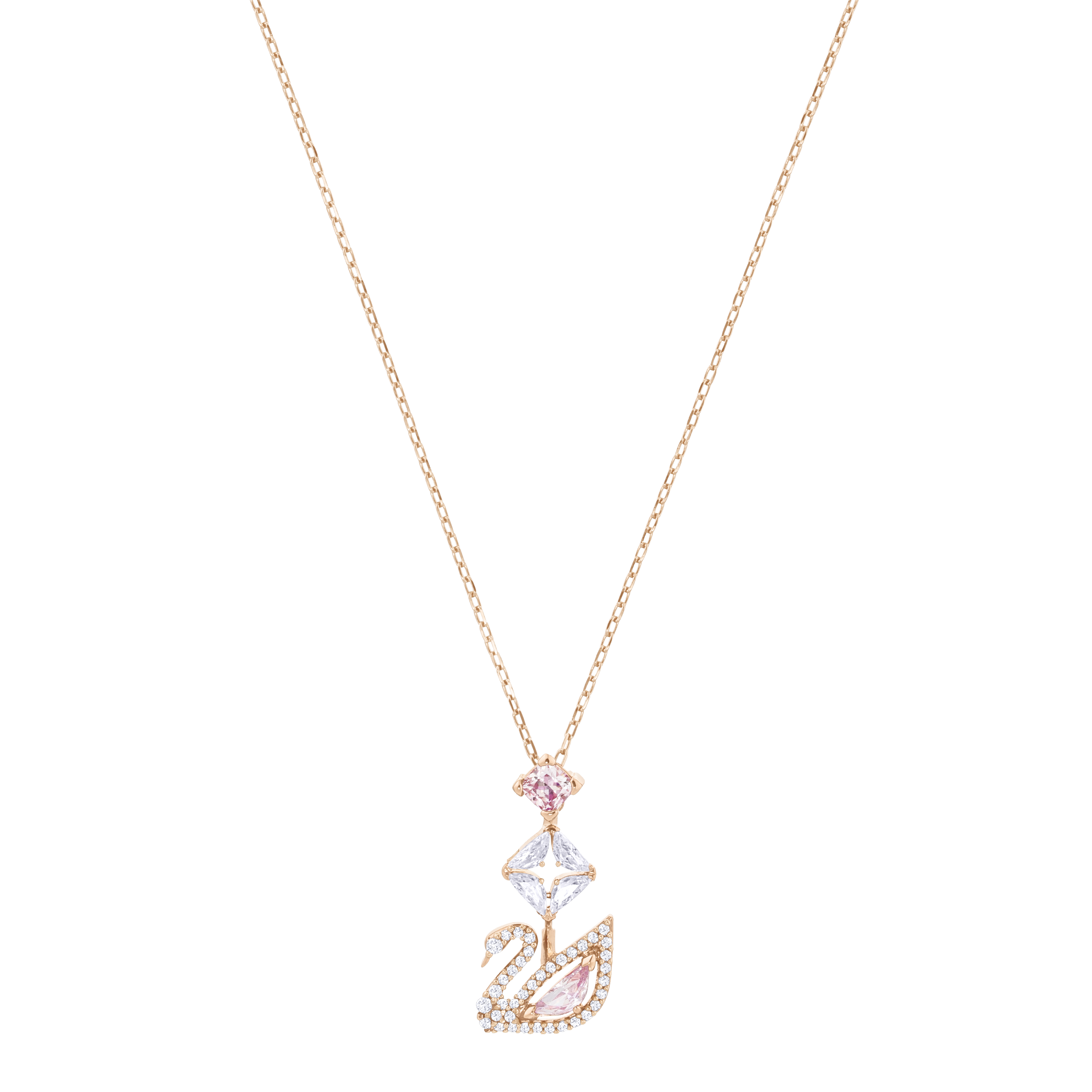SWAROVSKI SS DAZZLING SWAN:NECKLACE CZMO/ROS 5517626
