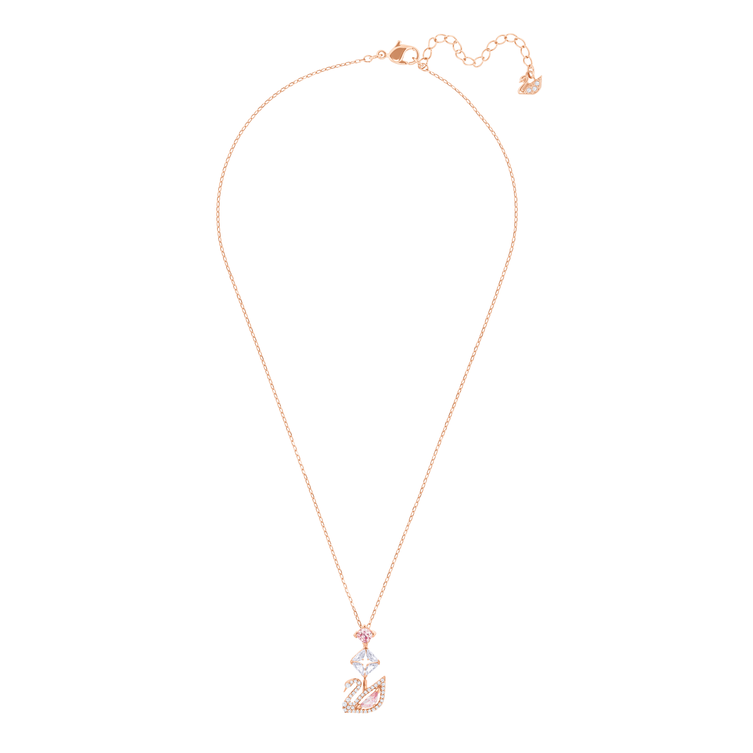 SWAROVSKI SS DAZZLING SWAN:NECKLACE CZMO/ROS 5517626
