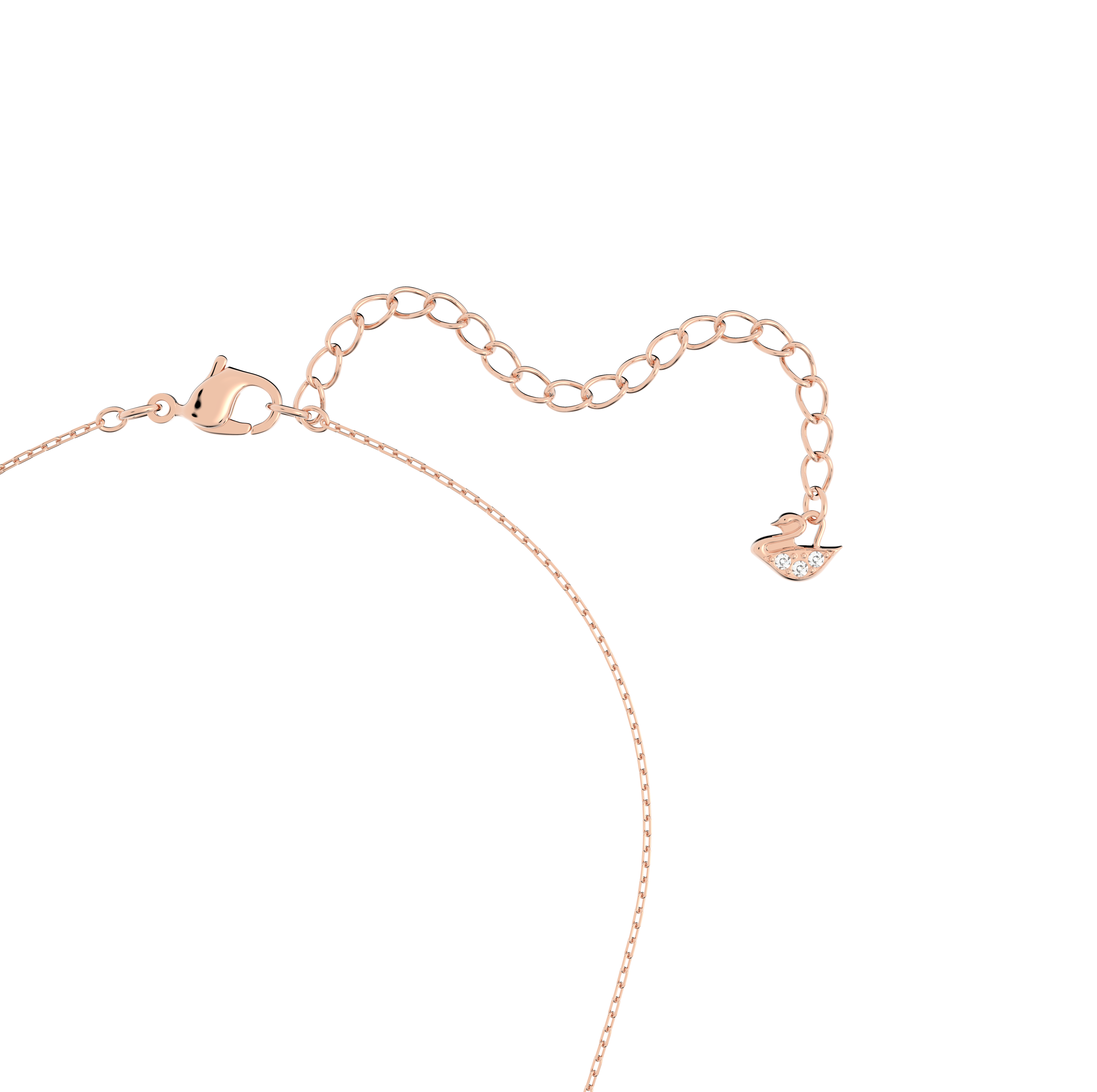 SWAROVSKI SWAROVSKI INFINITY NECKLACE, INFINITY AND HEART, WHITE, MIXED METAL FINISH 5518865