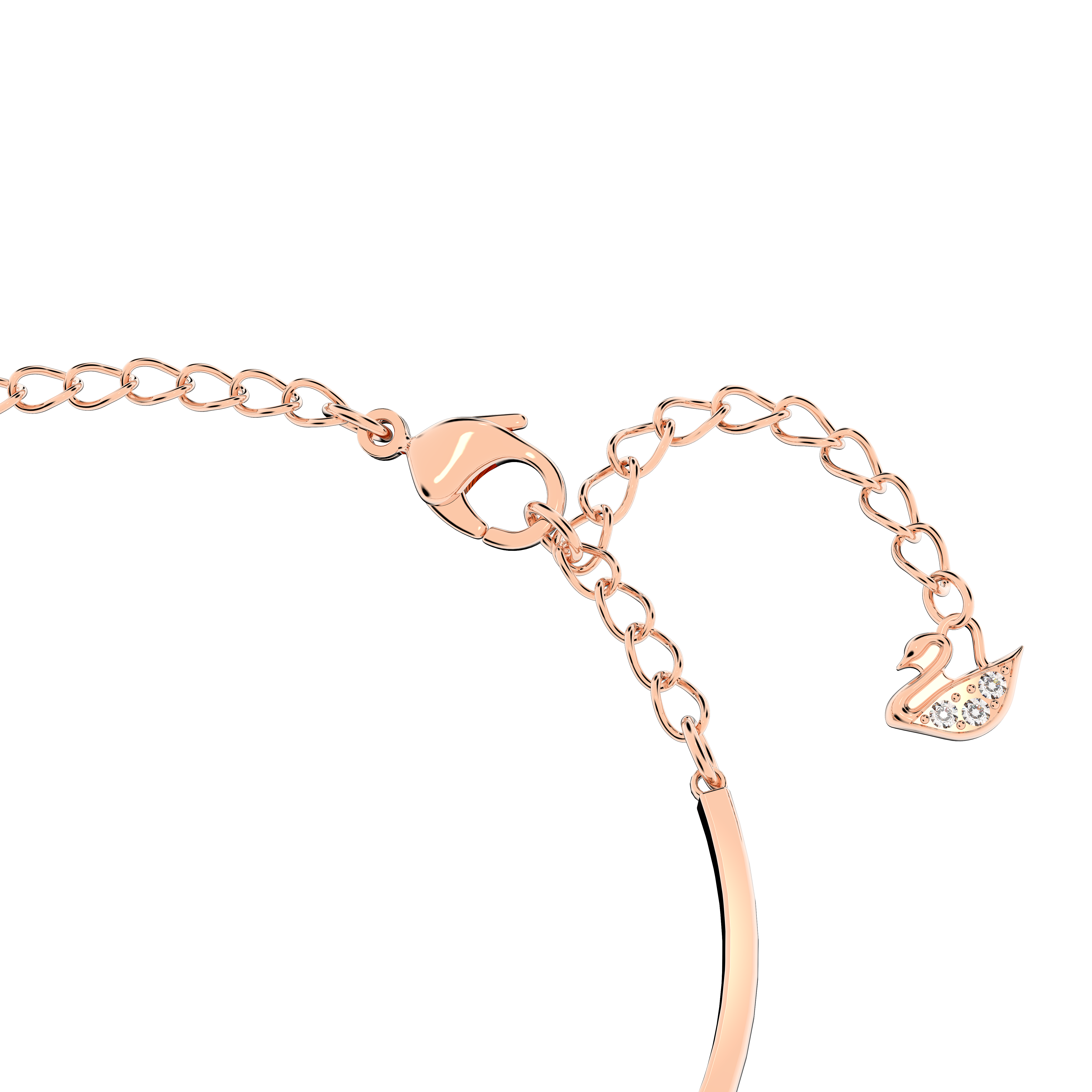 Swarovski Hyperbola bangle, Infinity and heart, White, Mixed metal finish 5518869