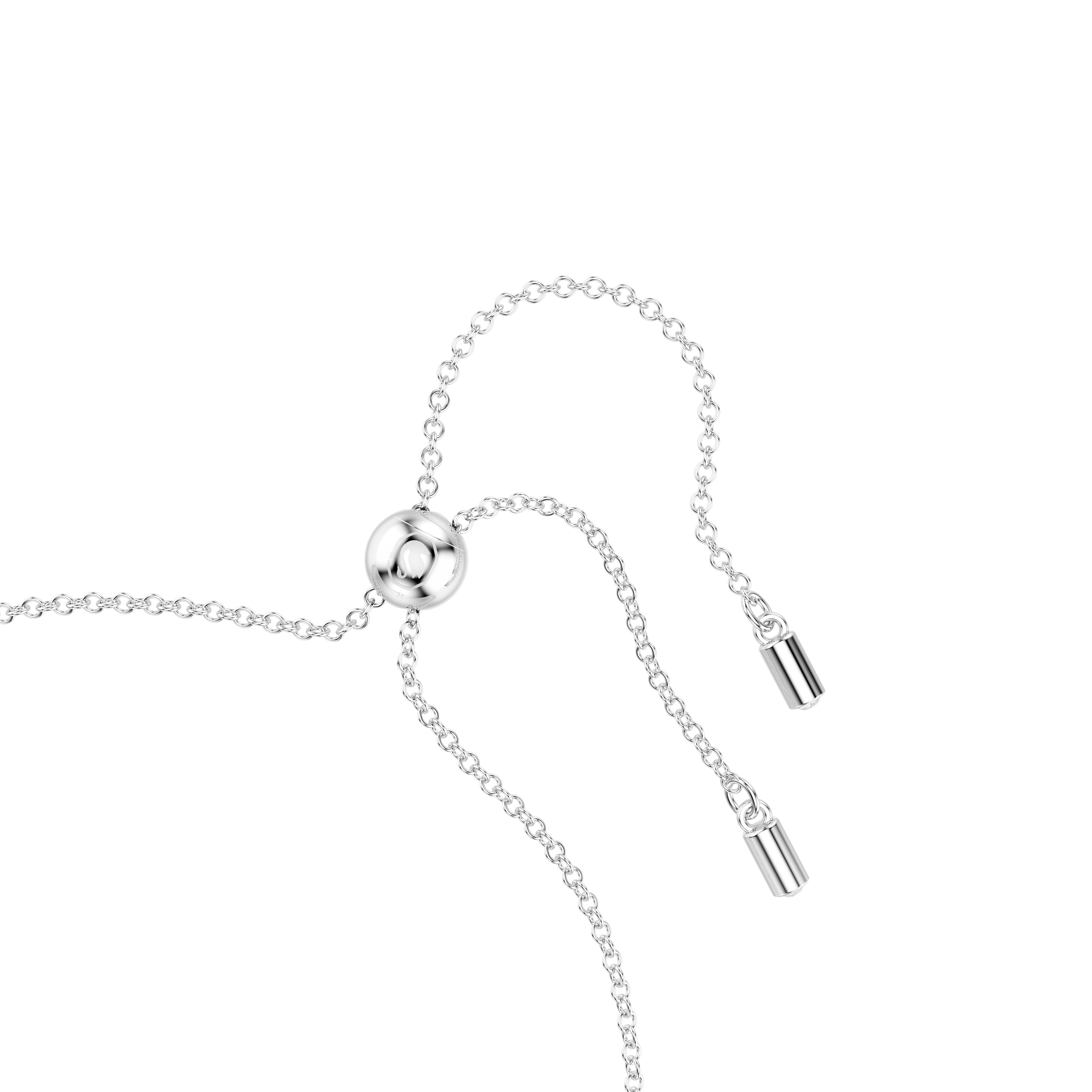 Swarovski Hyperbola bracelet, Infinity and heart, White, Rhodium plated 5524421