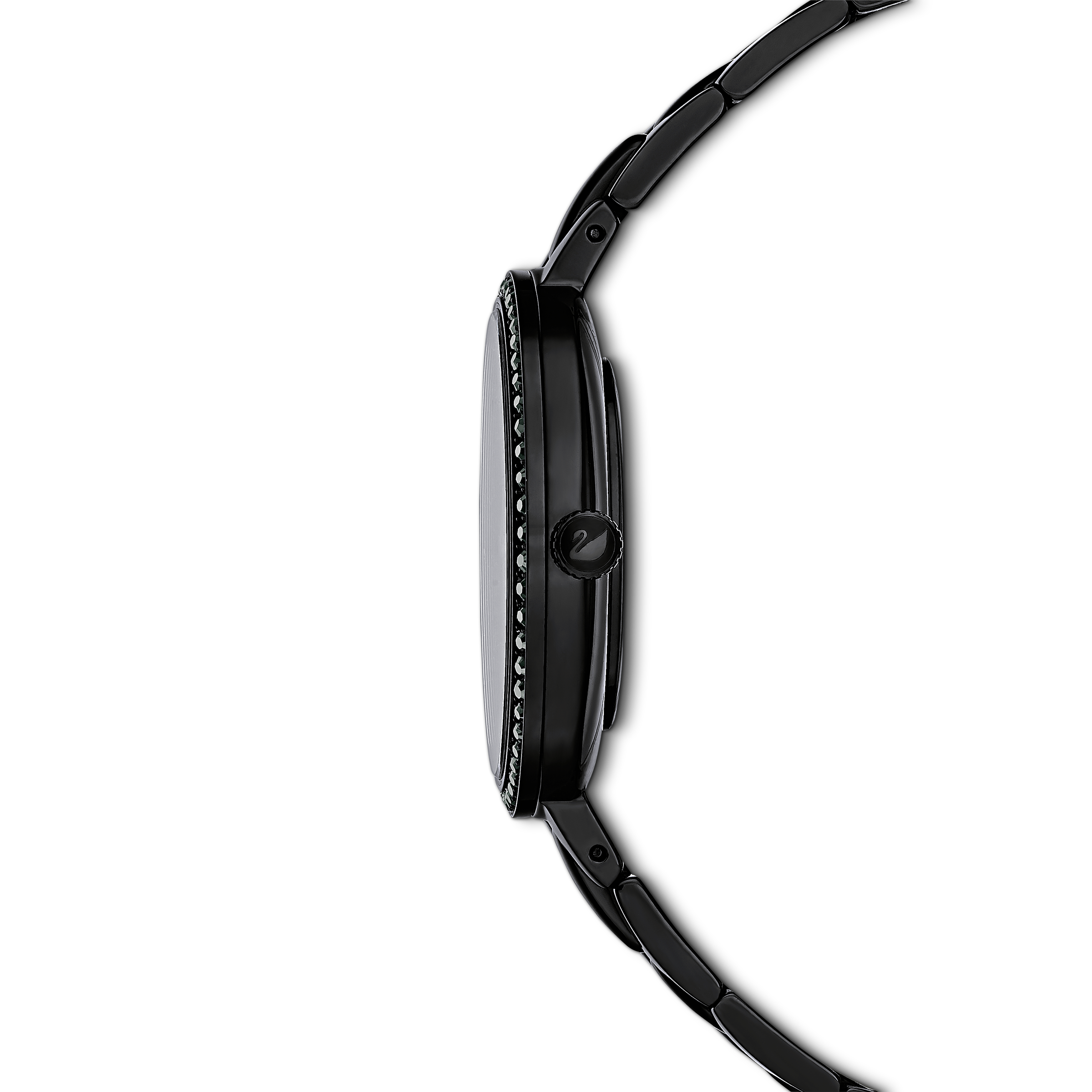 Swarovski Cosmopolitan watch, Swiss Made, Metal bracelet, Black, Black finish 5547646