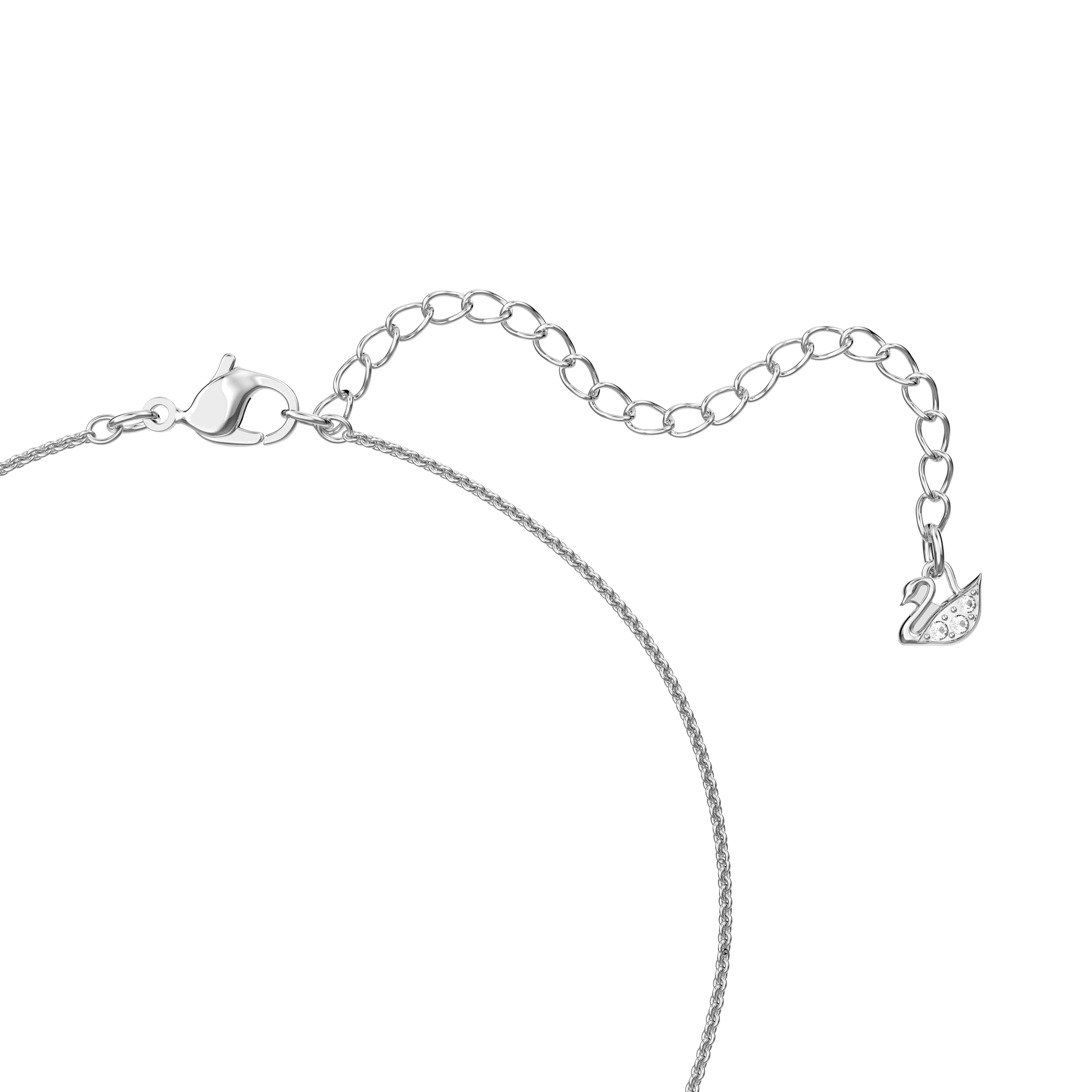 SWAROVSKI TREASURE PEARL Y NECKLACE, WHITE, RHODIUM PLATED 5559409
