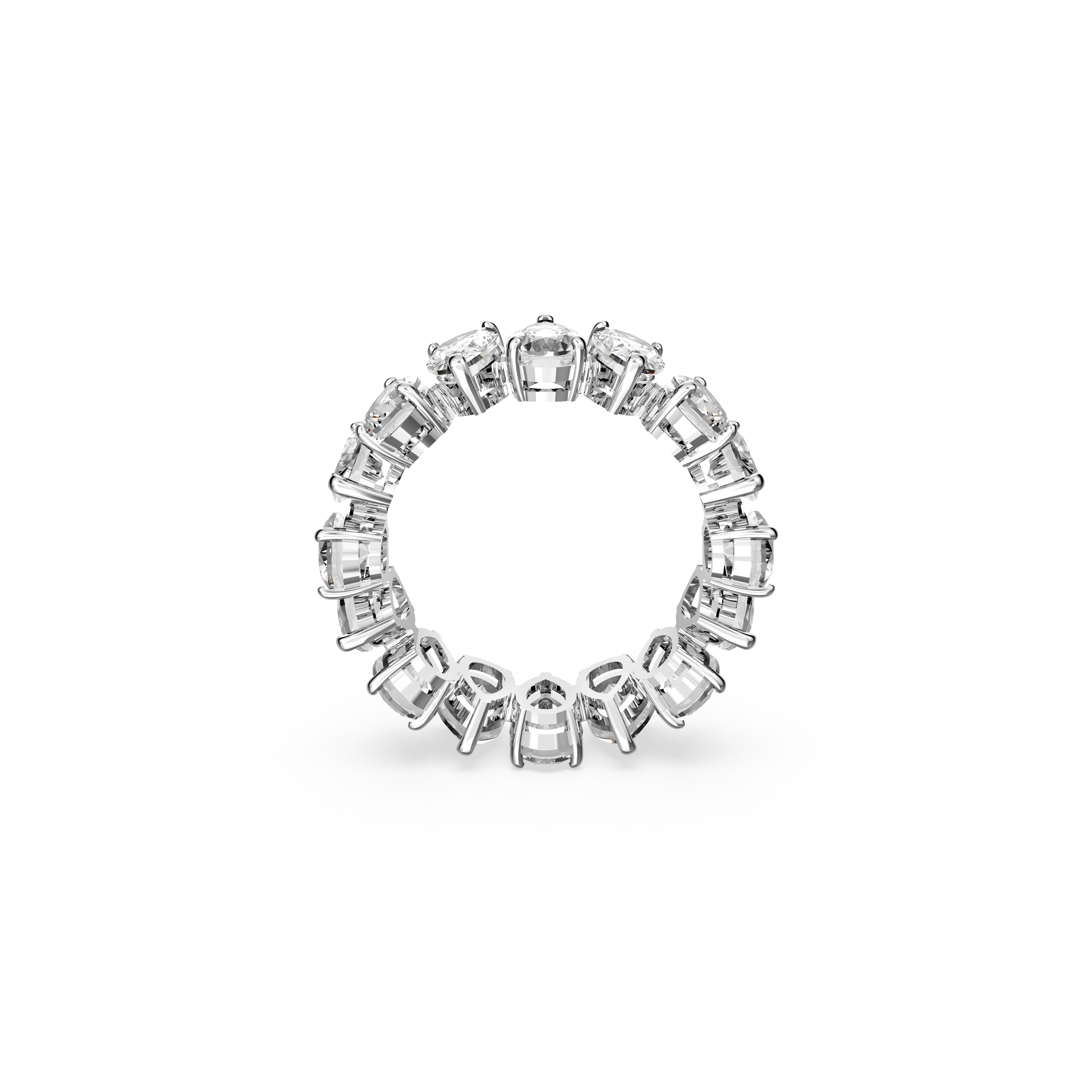 SWAROVSKI VITTORE RING, DROP CUT, WHITE, RHODIUM PLATED