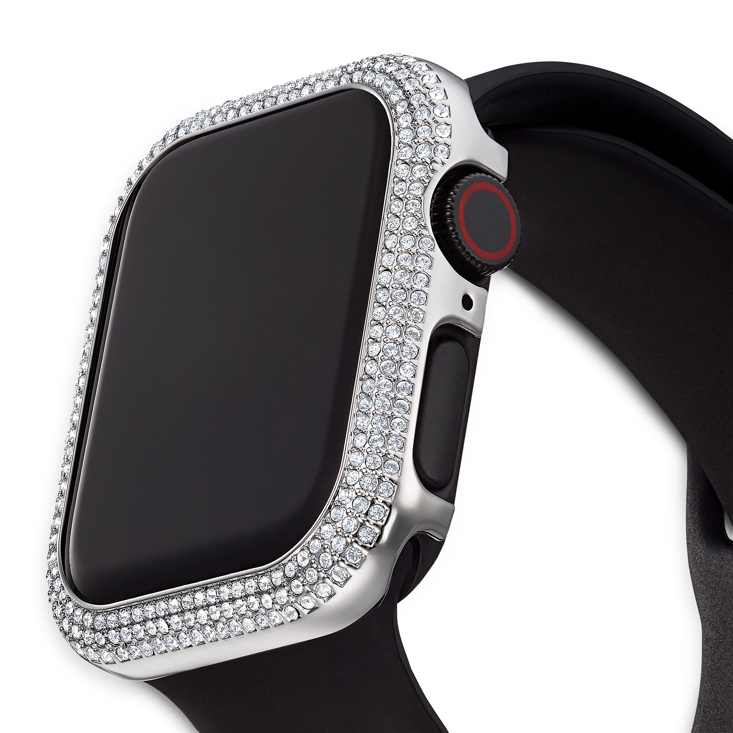 Swarovski Sparkling case, For Apple Watch® Series 4 & 5, 40 mm, Silver tone 5572573