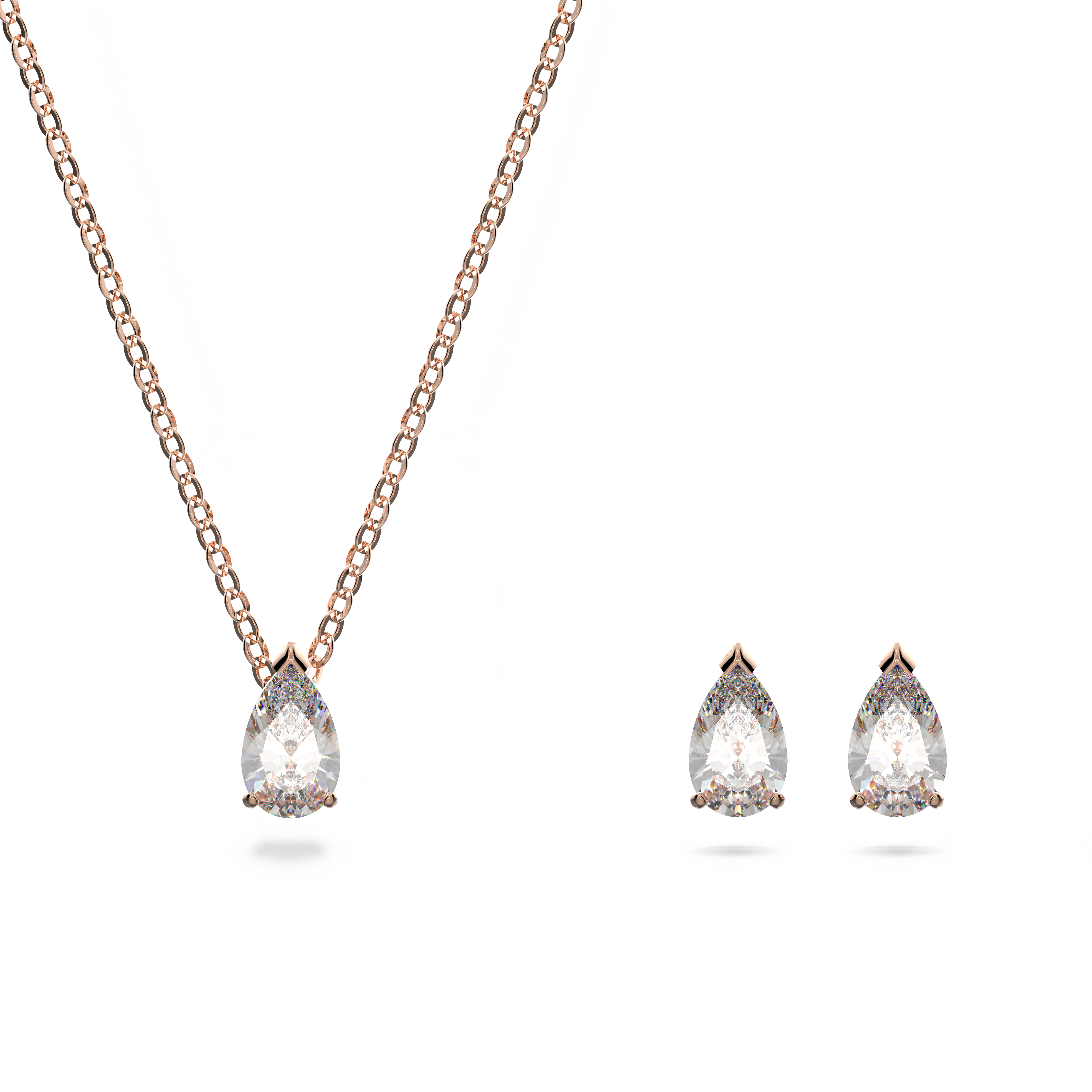 SWAROVSKI IF ATTRACT:SET PEAR CZWH/RHS 5576114