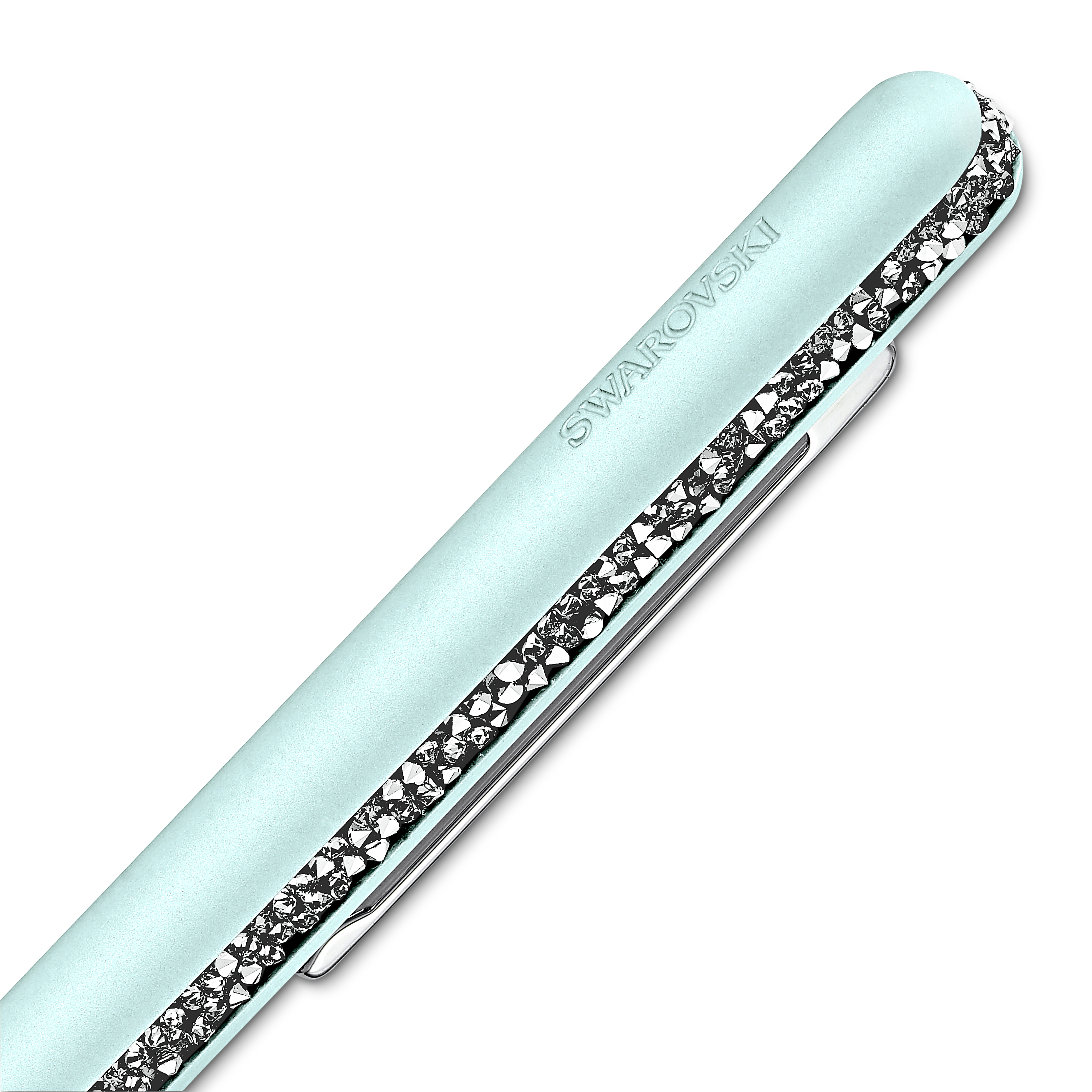 Swarovski Shimmer ballpoint pen, Green, Green lacquered, Chrome plated 5595671