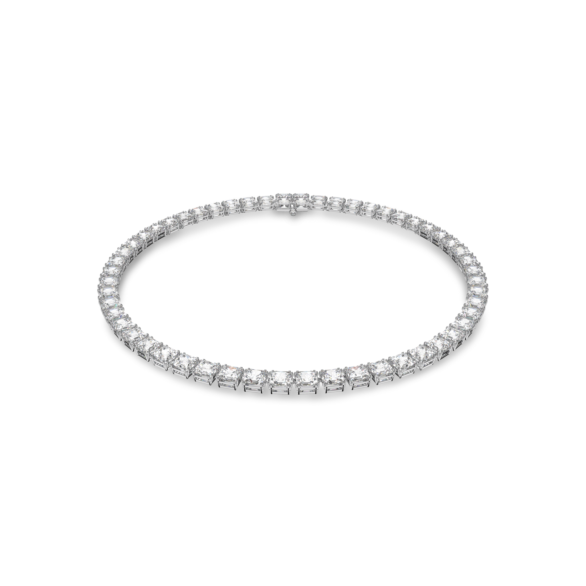 ネックレス・ペンダント SWAROVSKI Millenia necklace 5599153 Swarovski Millenia necklace, Square cut, White, Rhodium