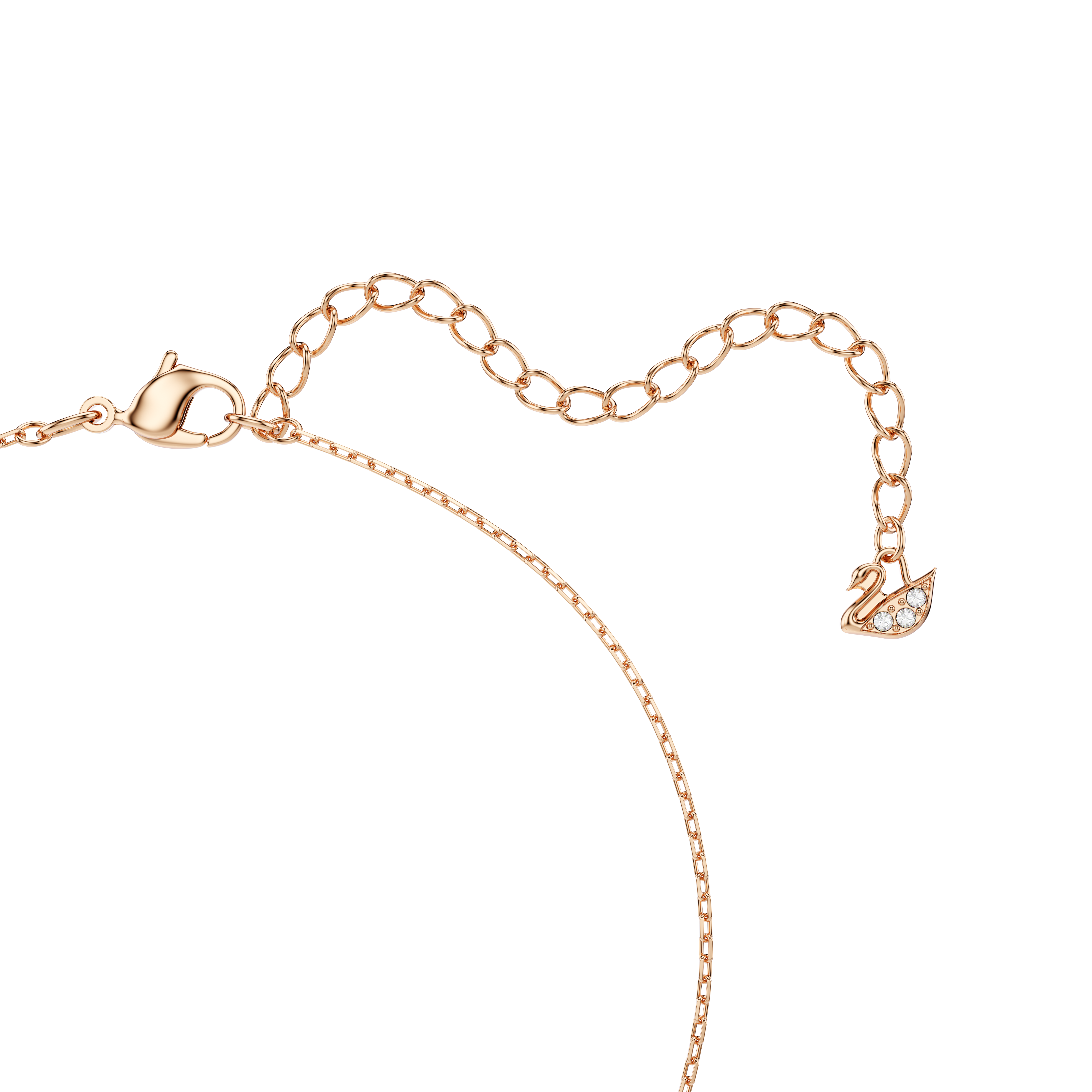 Swarovski Una necklace, Clover, Pink, Rose gold-tone plated 5604192