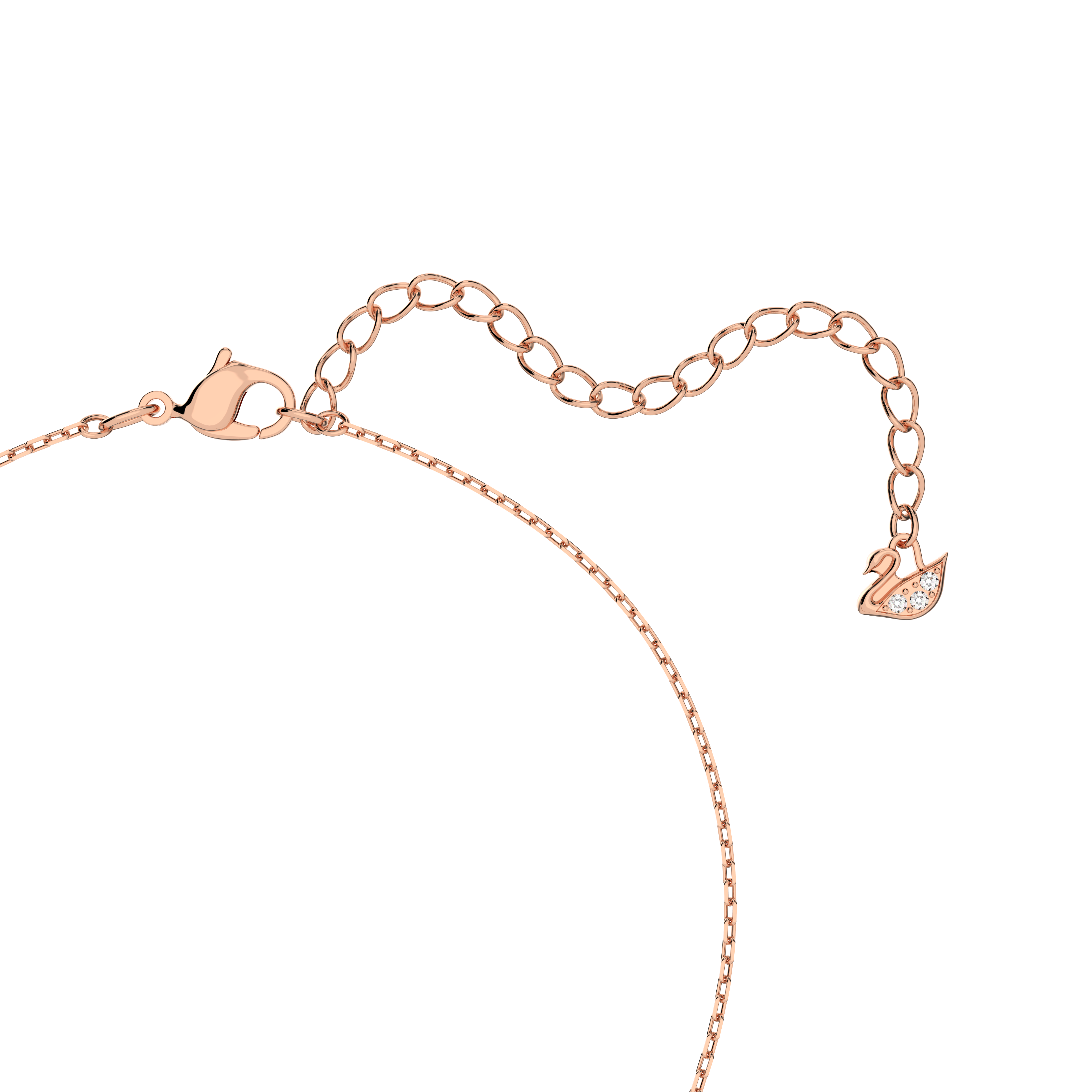 Swarovski Una set, Mixed cuts, Clover, Pink, Rose gold-tone plated 5604204