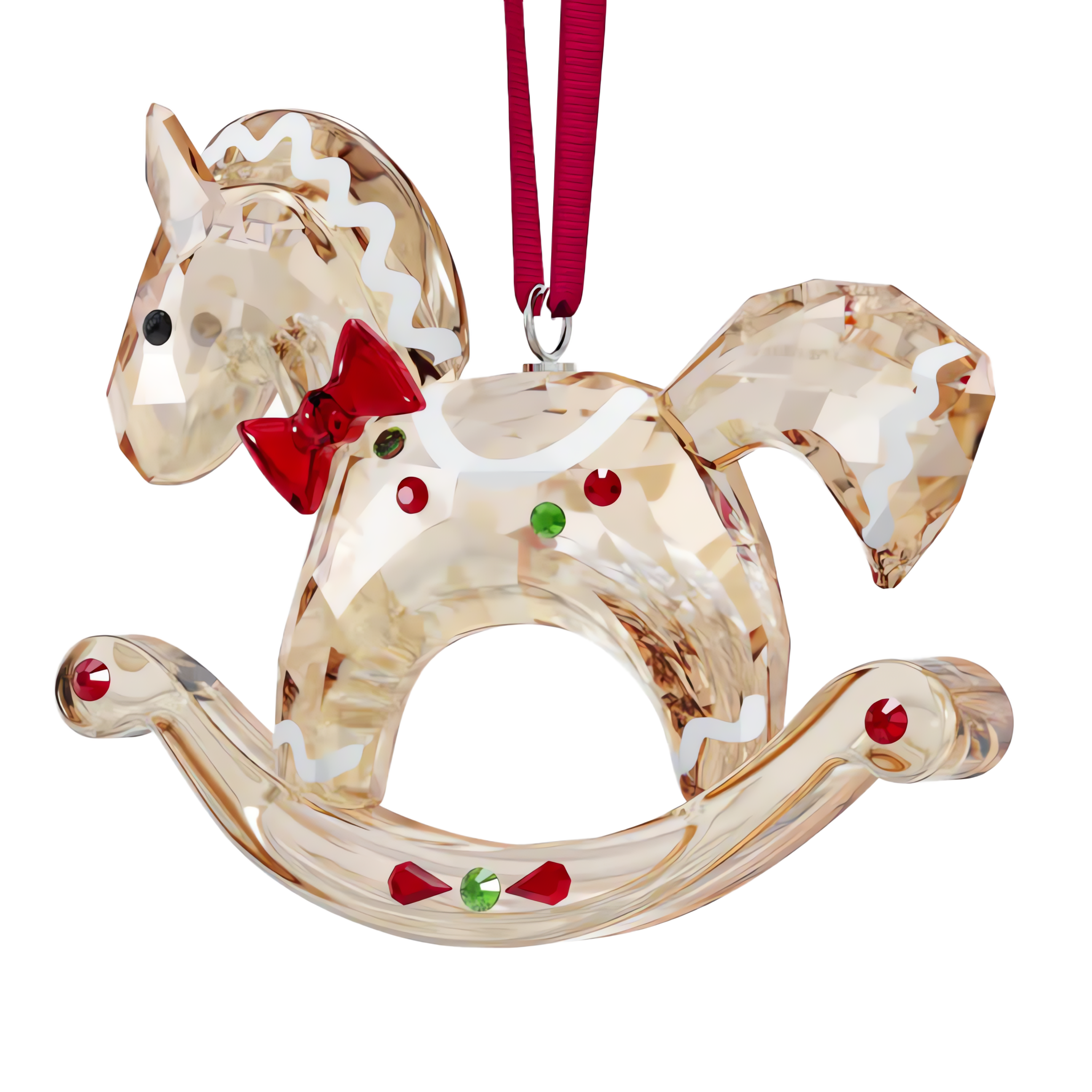 Swarovski Holiday Cheers Gingerbread Rocking Horse Ornament 5627608