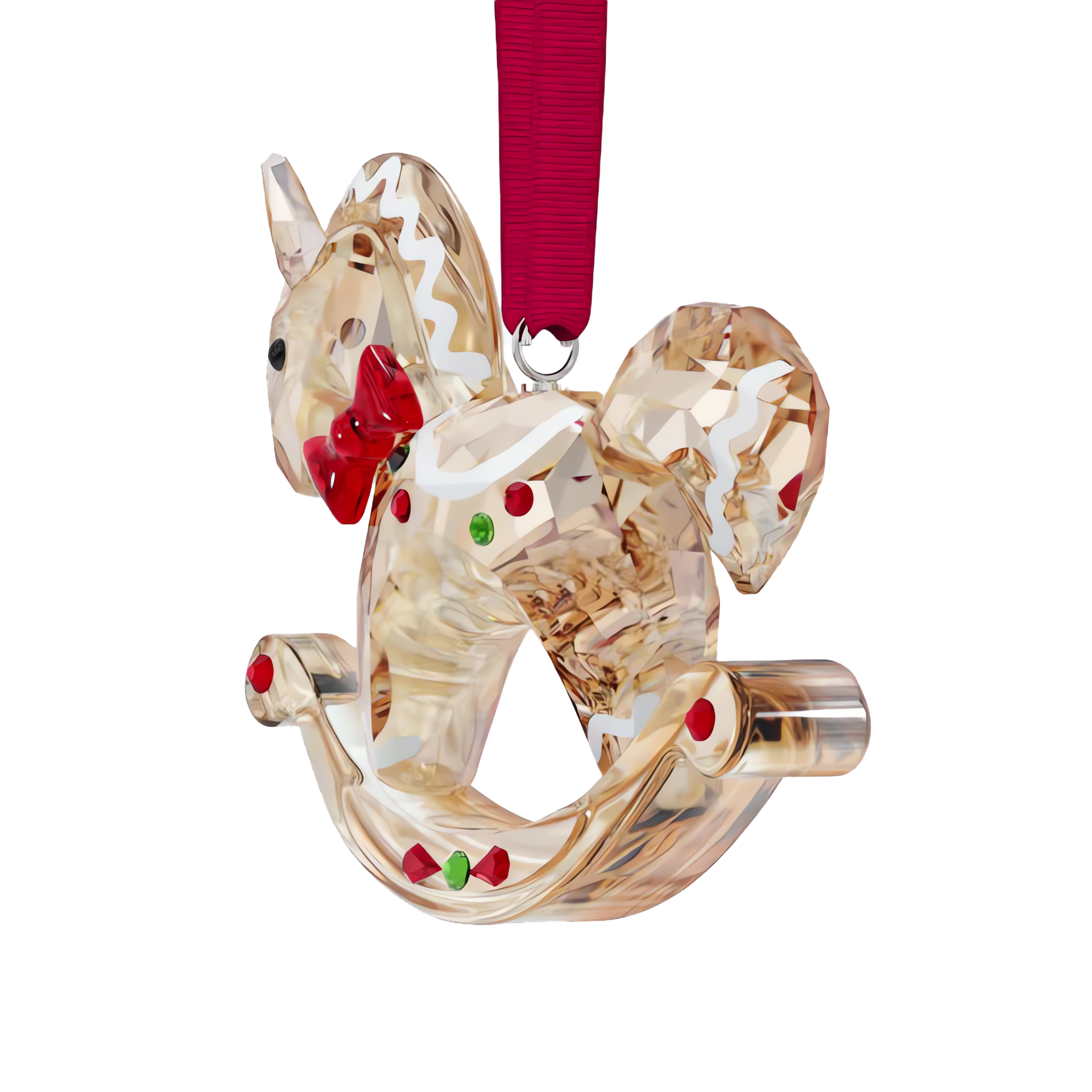 Swarovski Holiday Cheers Gingerbread Rocking Horse Ornament 5627608