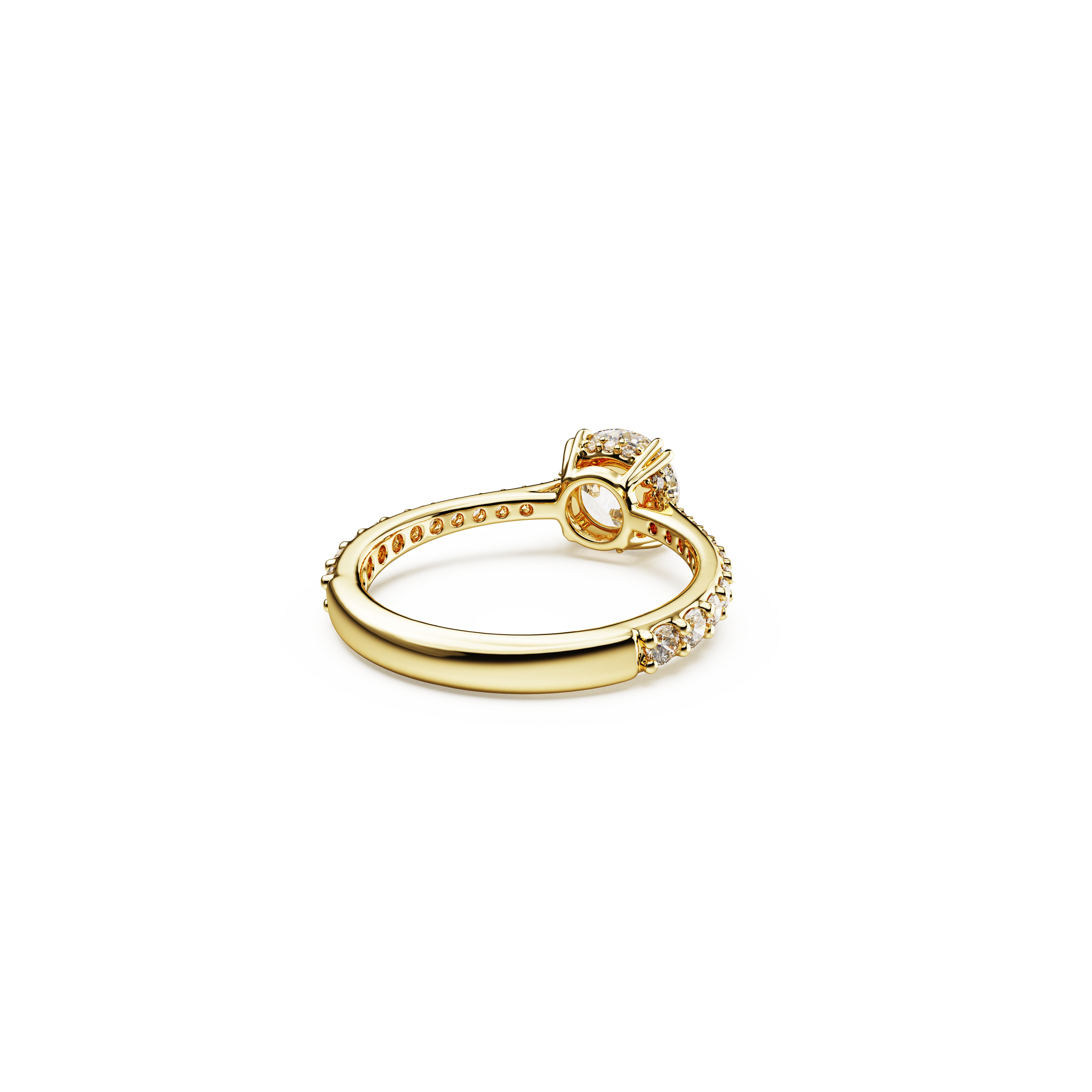Swarovski Stilla cocktail ring, Round cut, Pavé, White, Gold-tone plated 5638530