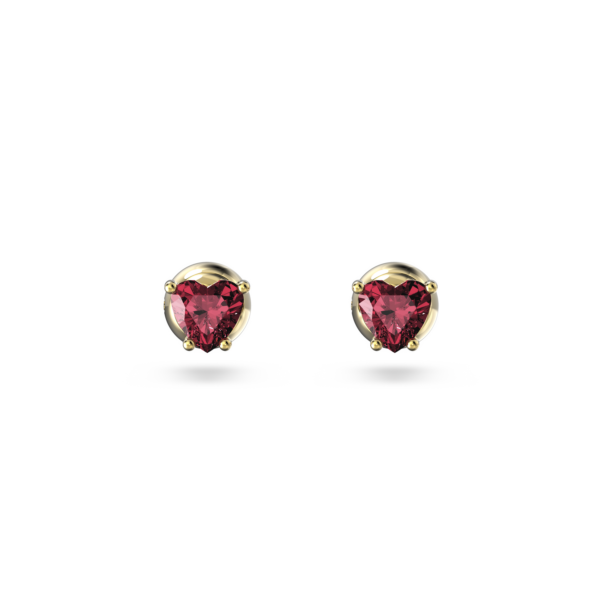 Swarovski red heart earrings discount