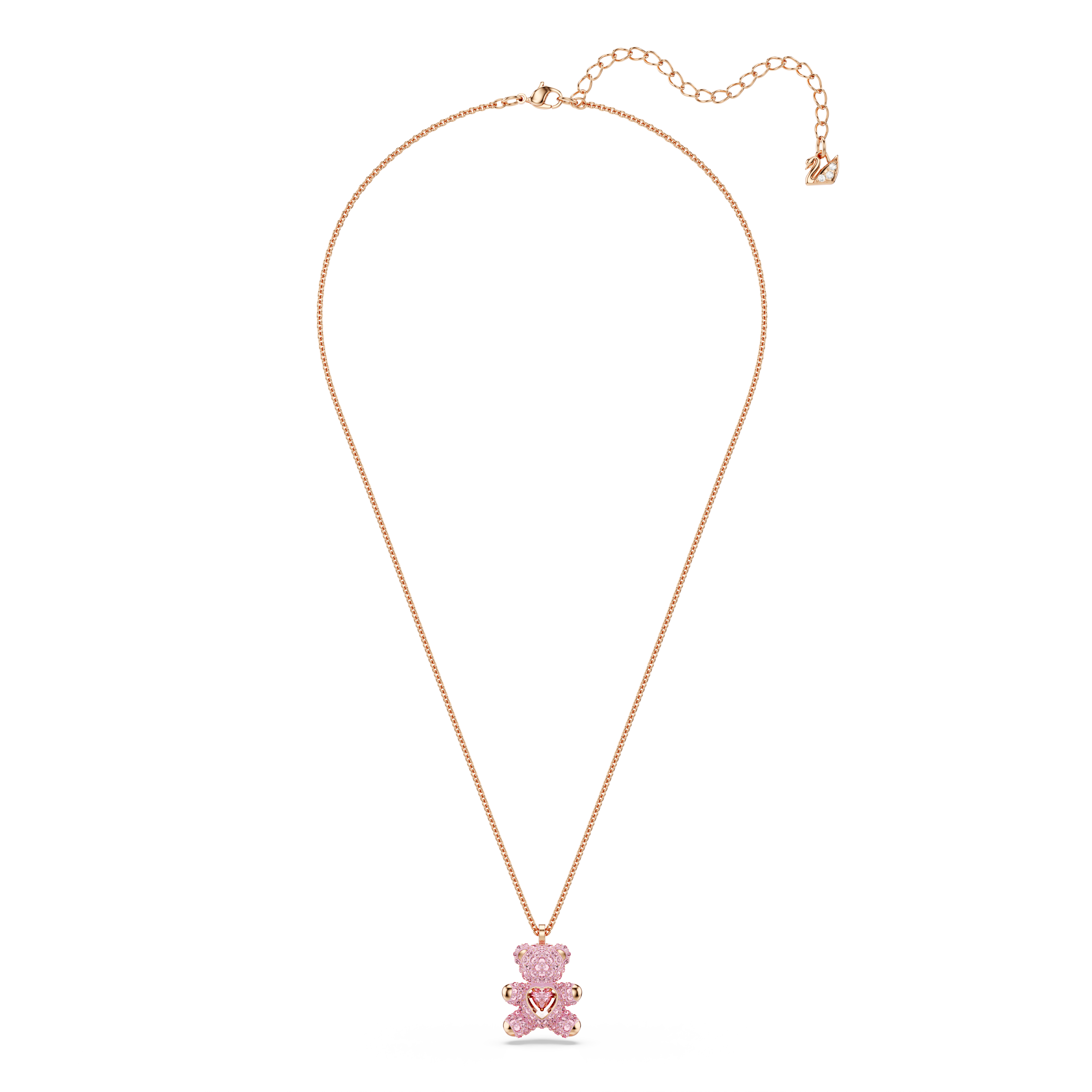 Swarovski Teddy pendant, Bear, Pink, Rose gold-tone plated 5642976