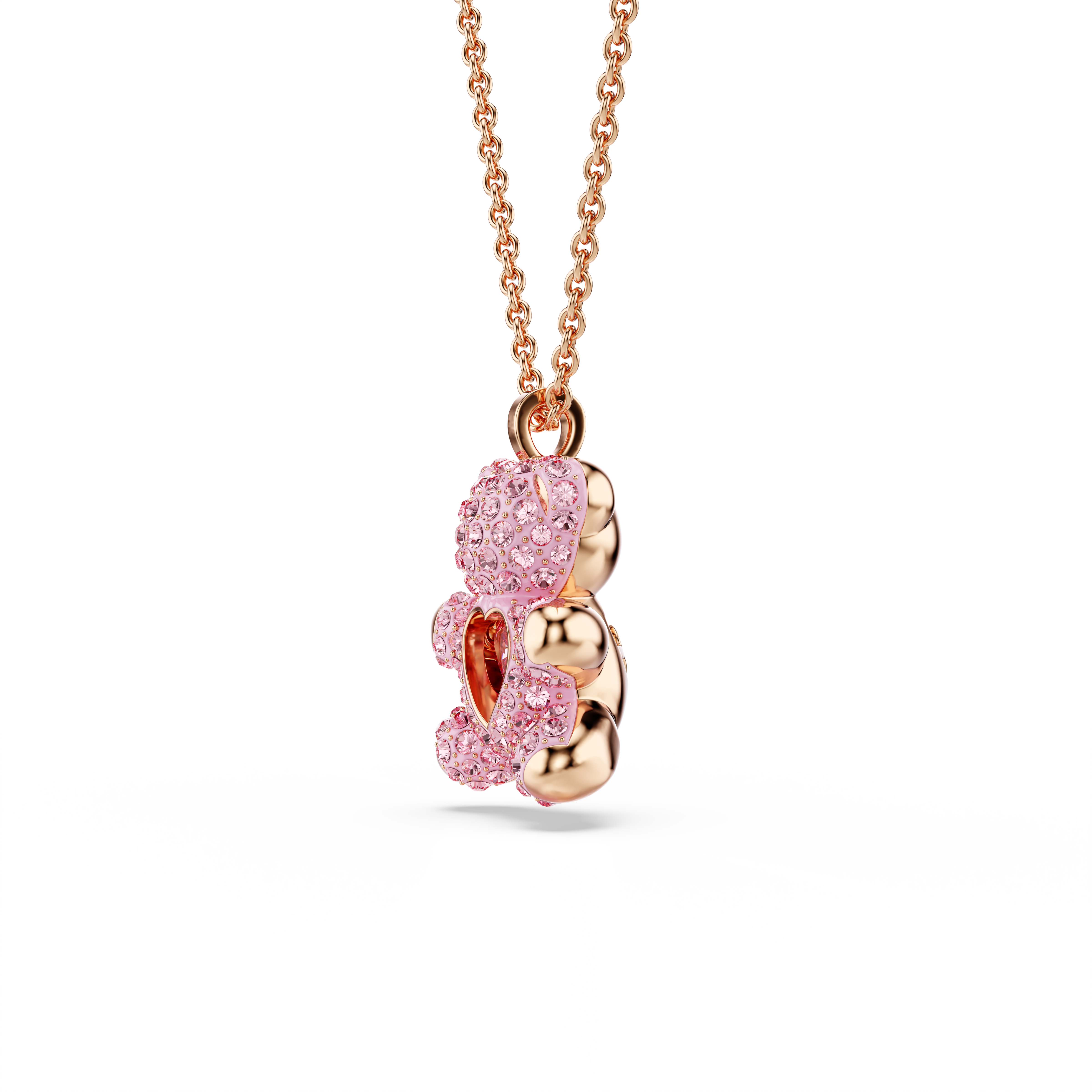Swarovski Teddy pendant, Bear, Pink, Rose gold-tone plated 5642976