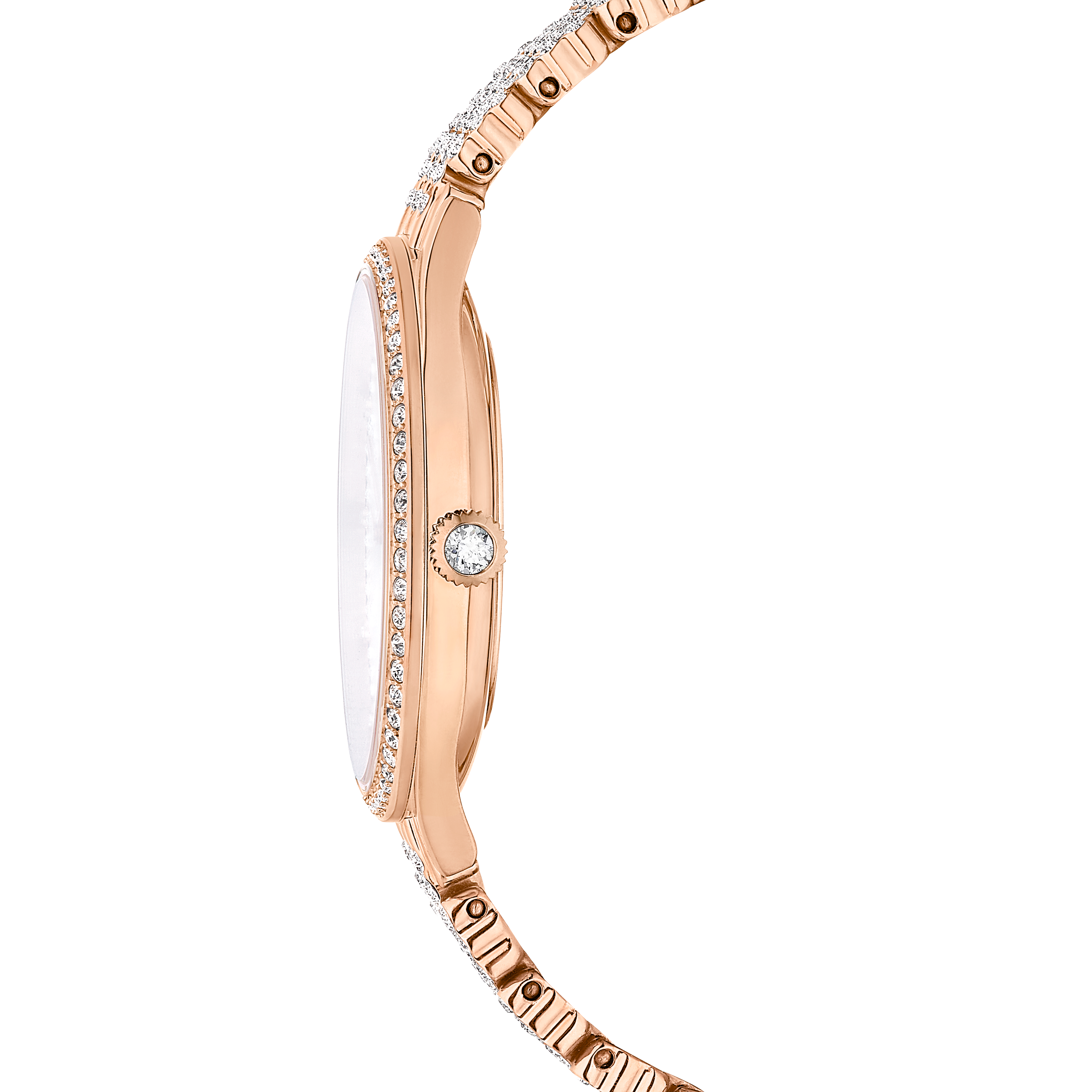 Swarovski Attract watch, Swiss Made, Full pavé, Crystal bracelet, Rose gold tone, Rose gold-tone finish 5644053