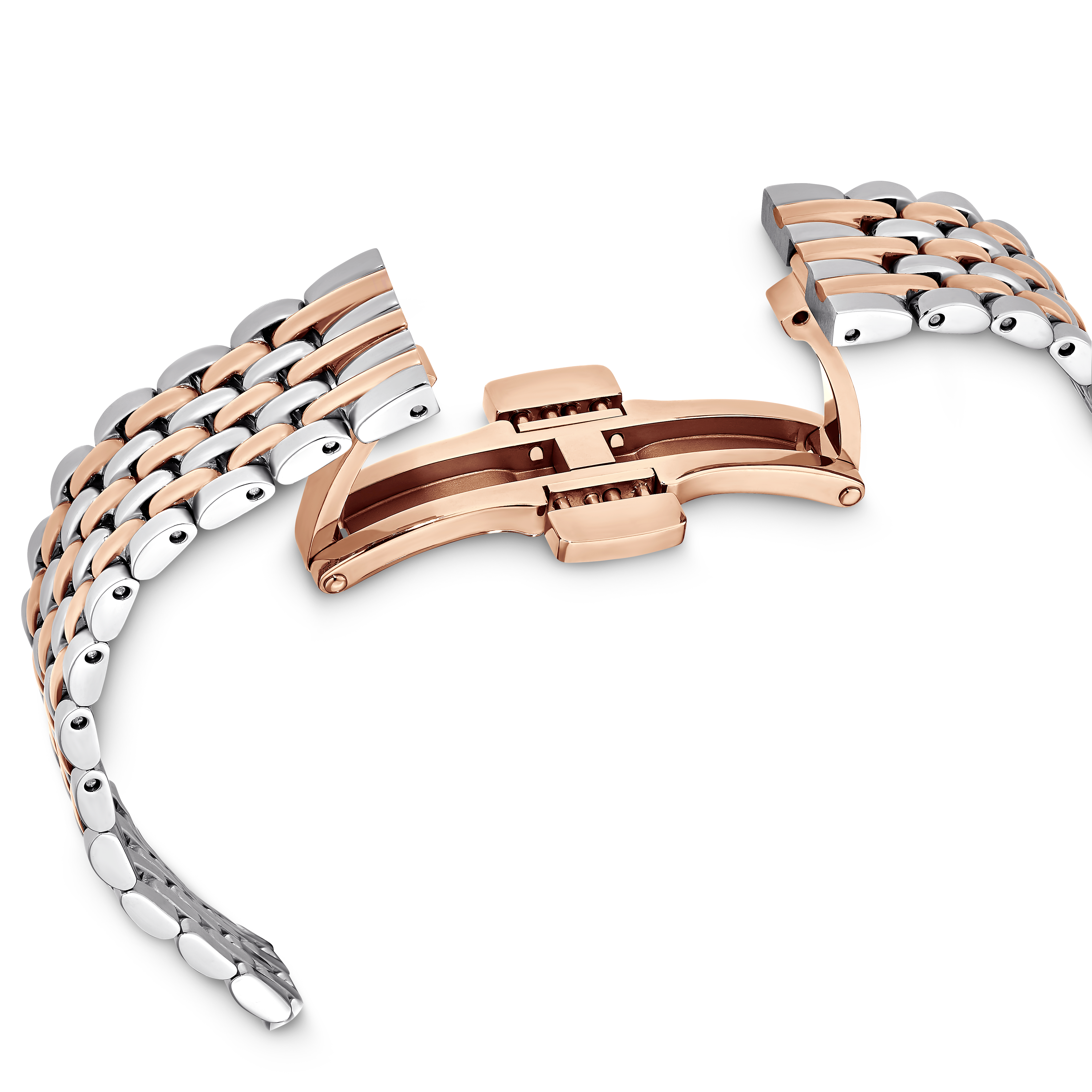 Swarovski Crystalline aura watch, Swiss Made, Metal bracelet, Rose gold tone, Mixed metal finish 5644075