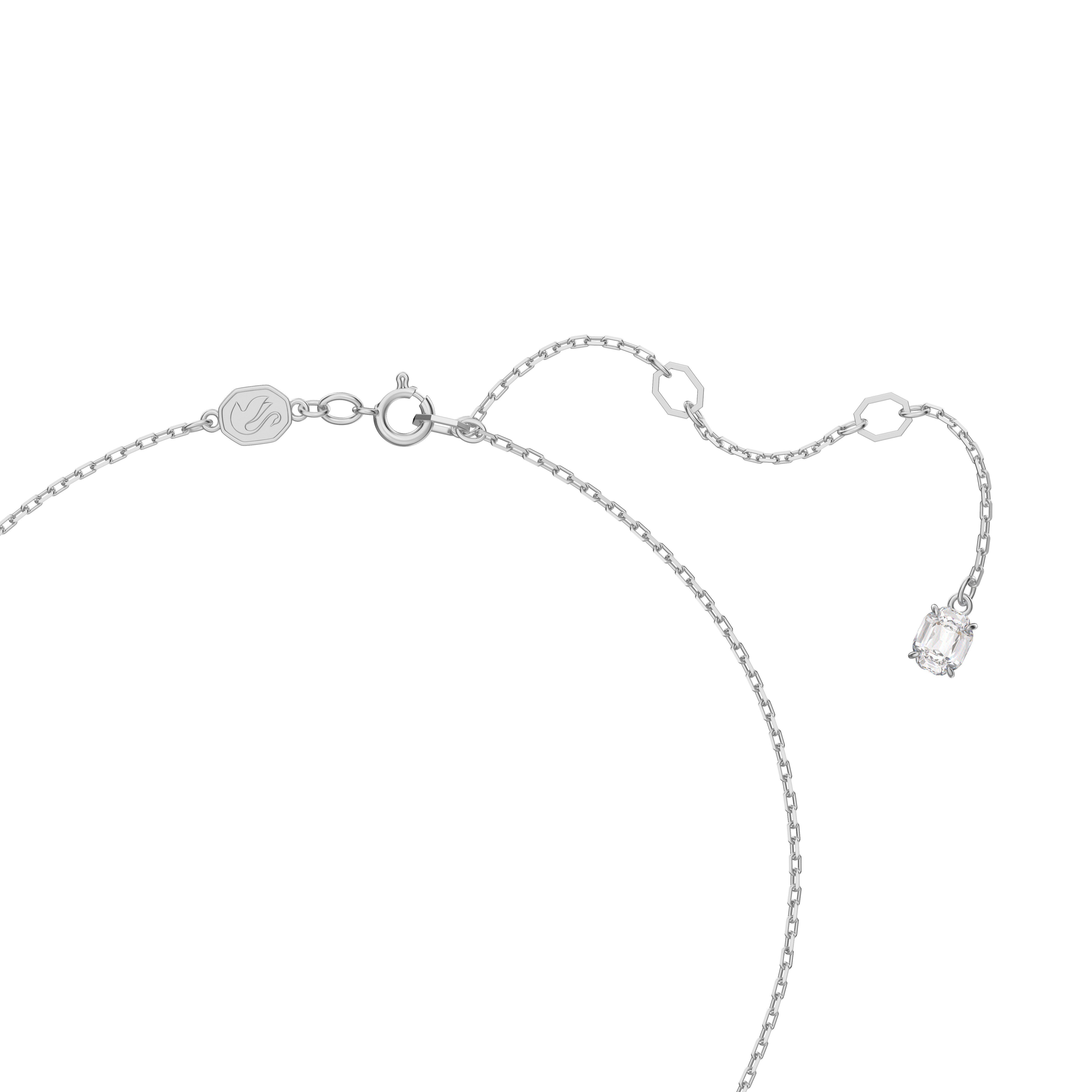 Swarovski Stilla set, Round cut, White, Rhodium plated 5647663