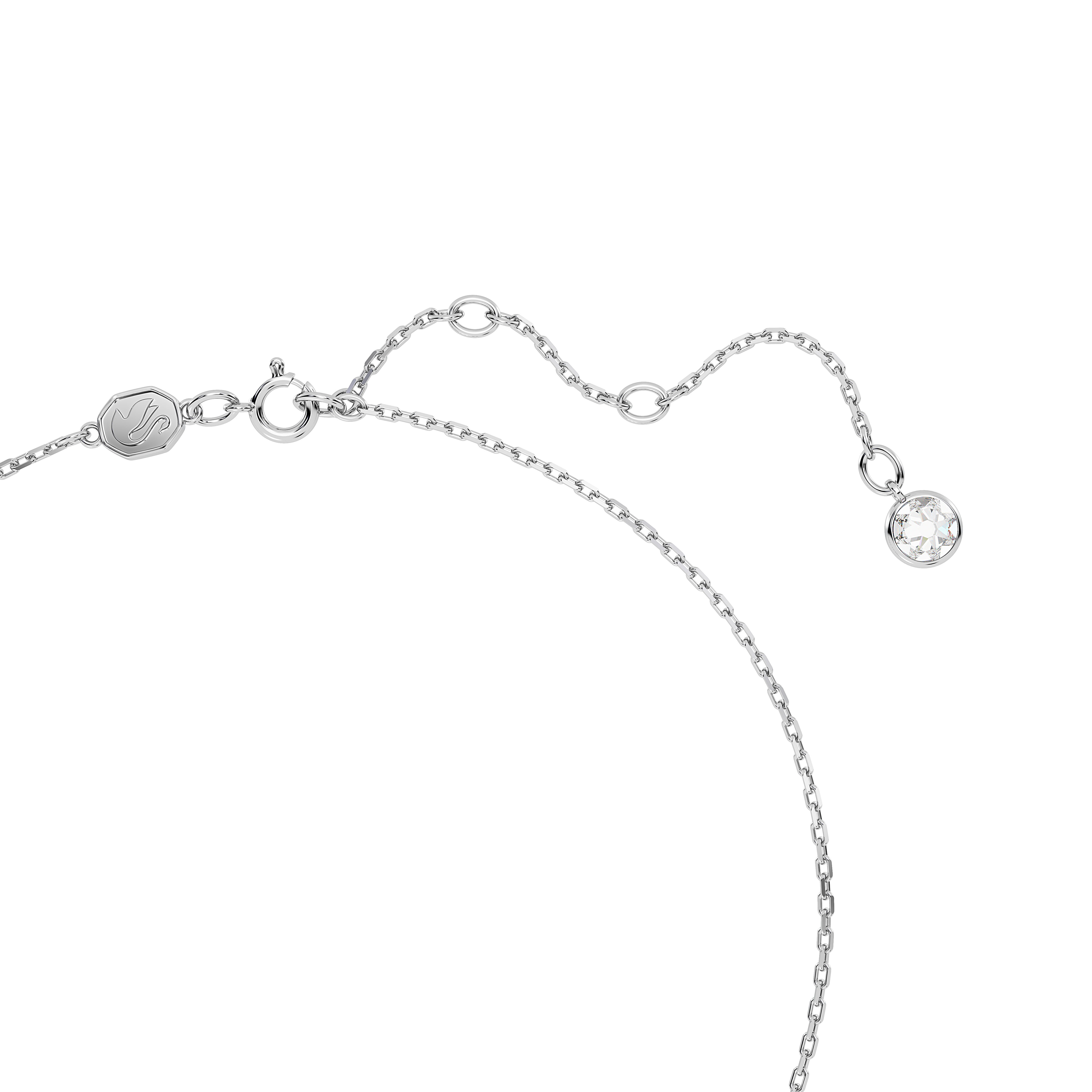 Swarovski Birthstone pendant, Square cut, December, Blue, Rhodium plated 5651707