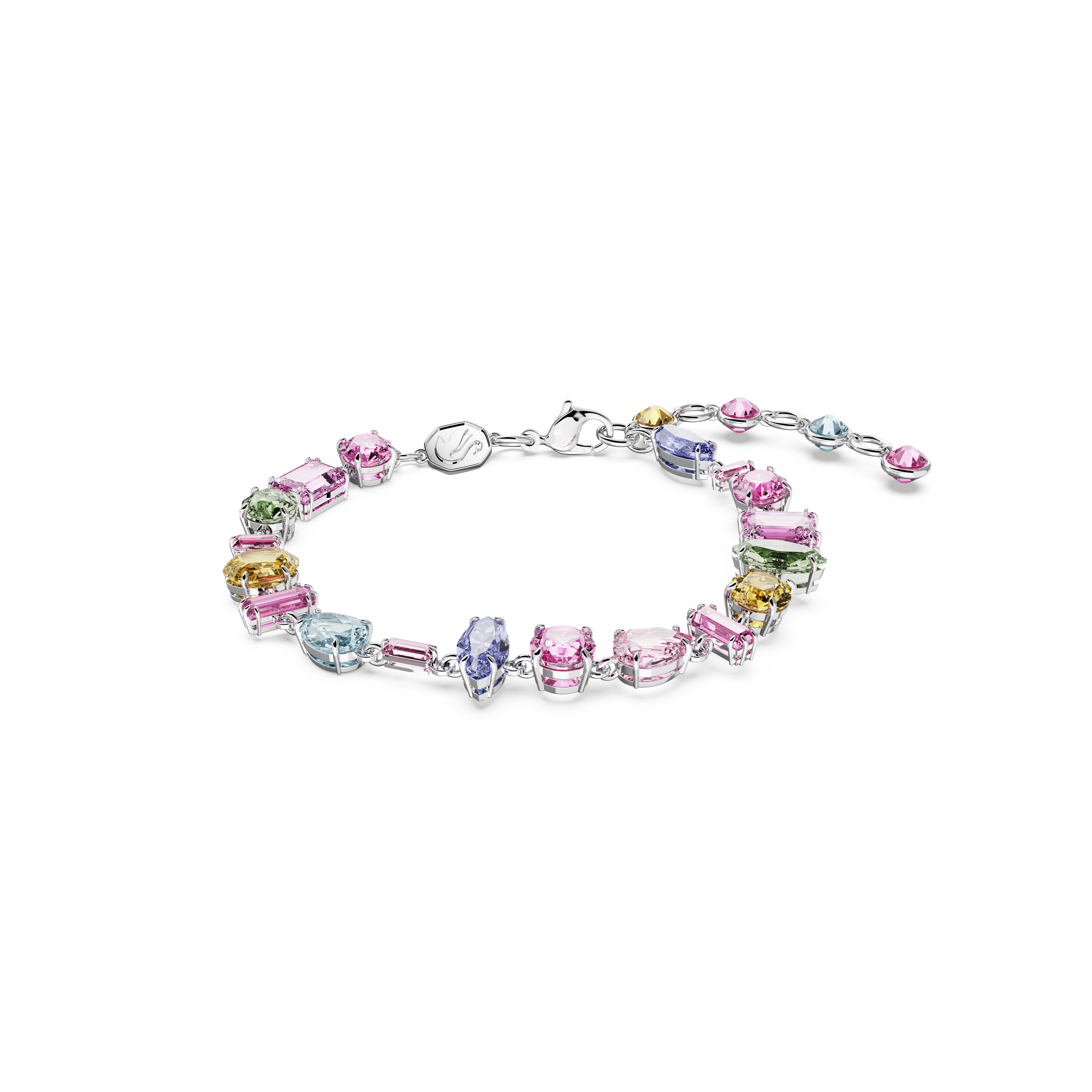 SWAROVSKI GEMA BRACELET, MIXED CUTS, MULTICOLORED, RHODIUM PLATED 5656427