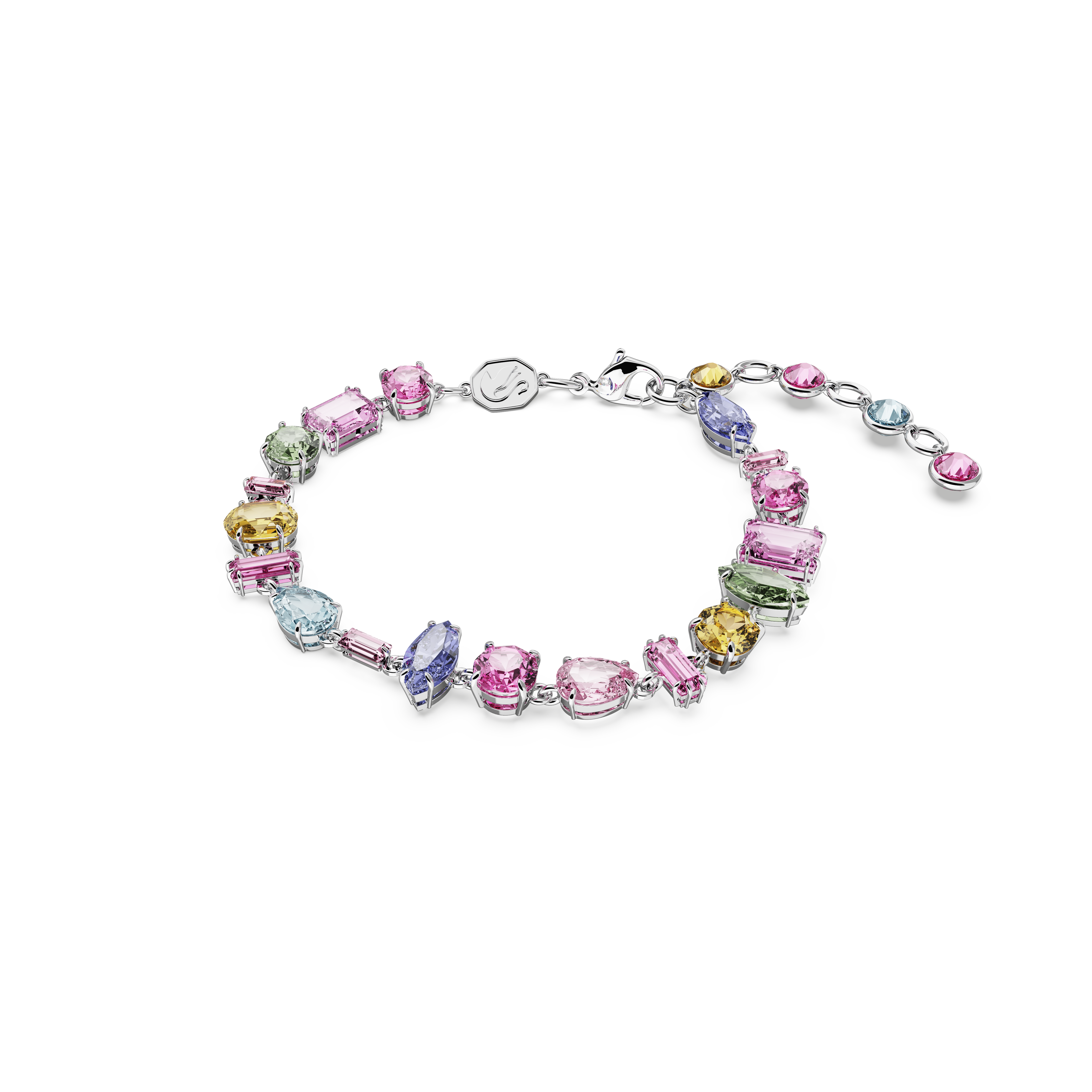 SWAROVSKI GEMA BRACELET, MIXED CUTS, MULTICOLORED, RHODIUM PLATED 5656427