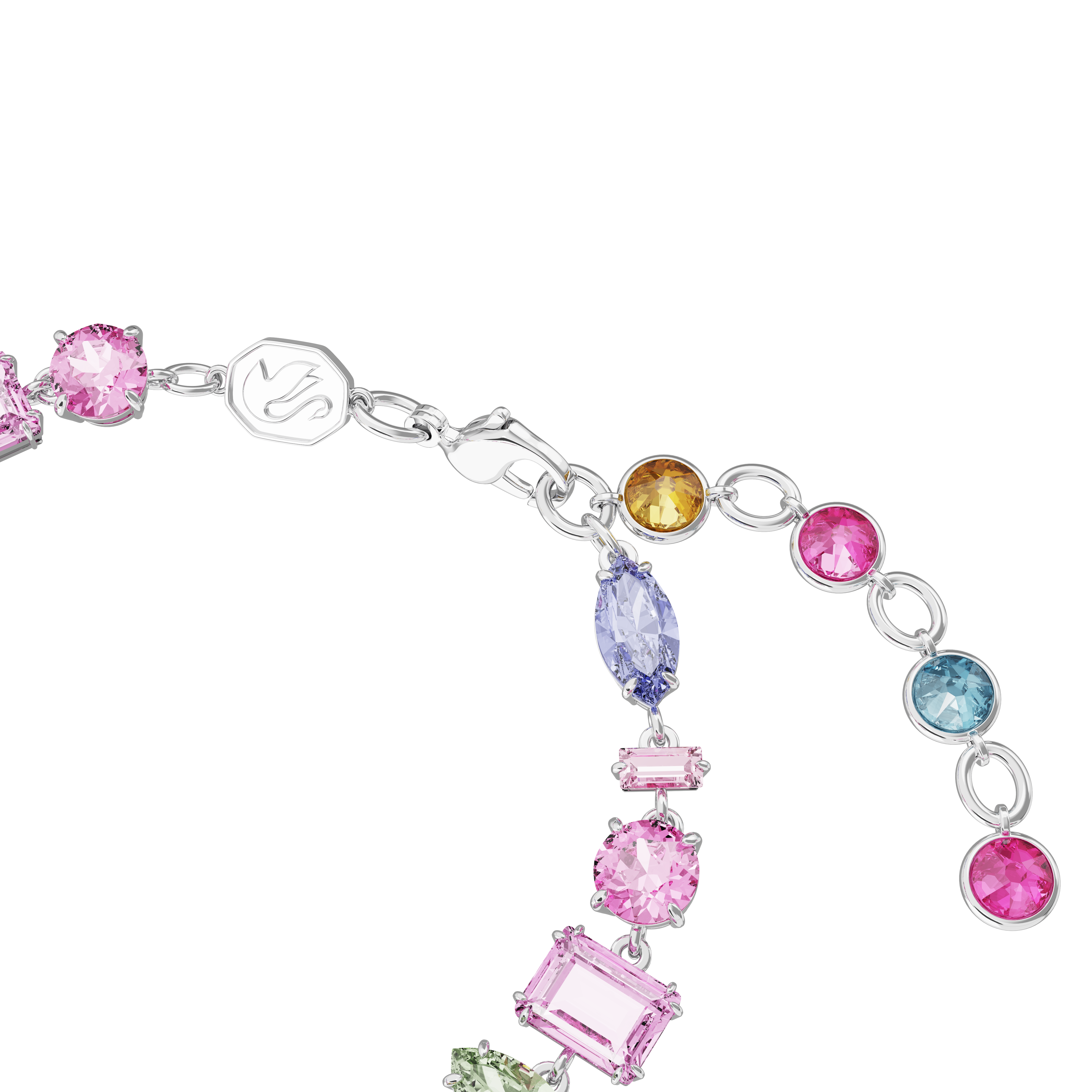 SWAROVSKI GEMA BRACELET, MIXED CUTS, MULTICOLORED, RHODIUM PLATED 5656427