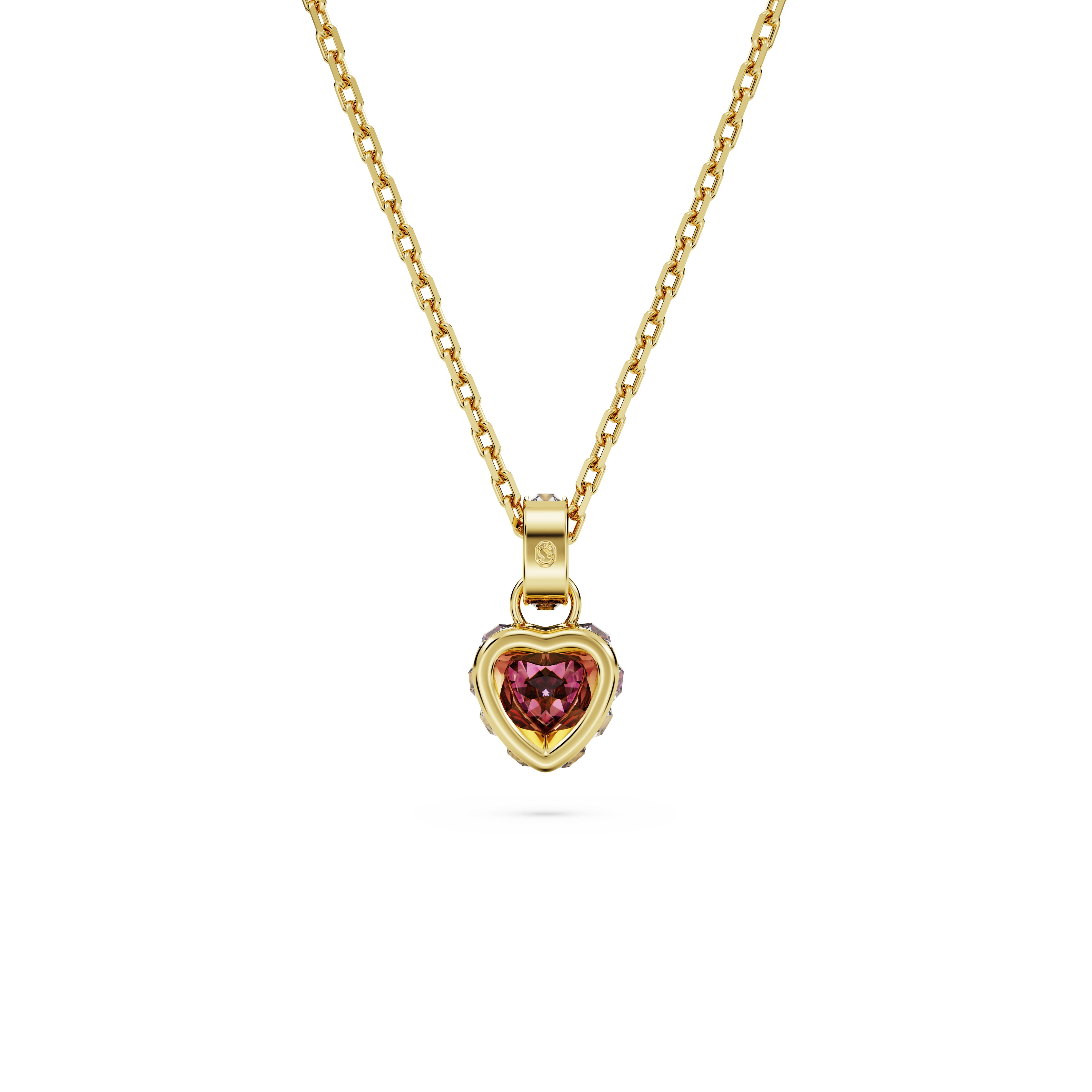 Swarovski Chroma pendant, Pear cut, Red, Gold-tone plated 5660037