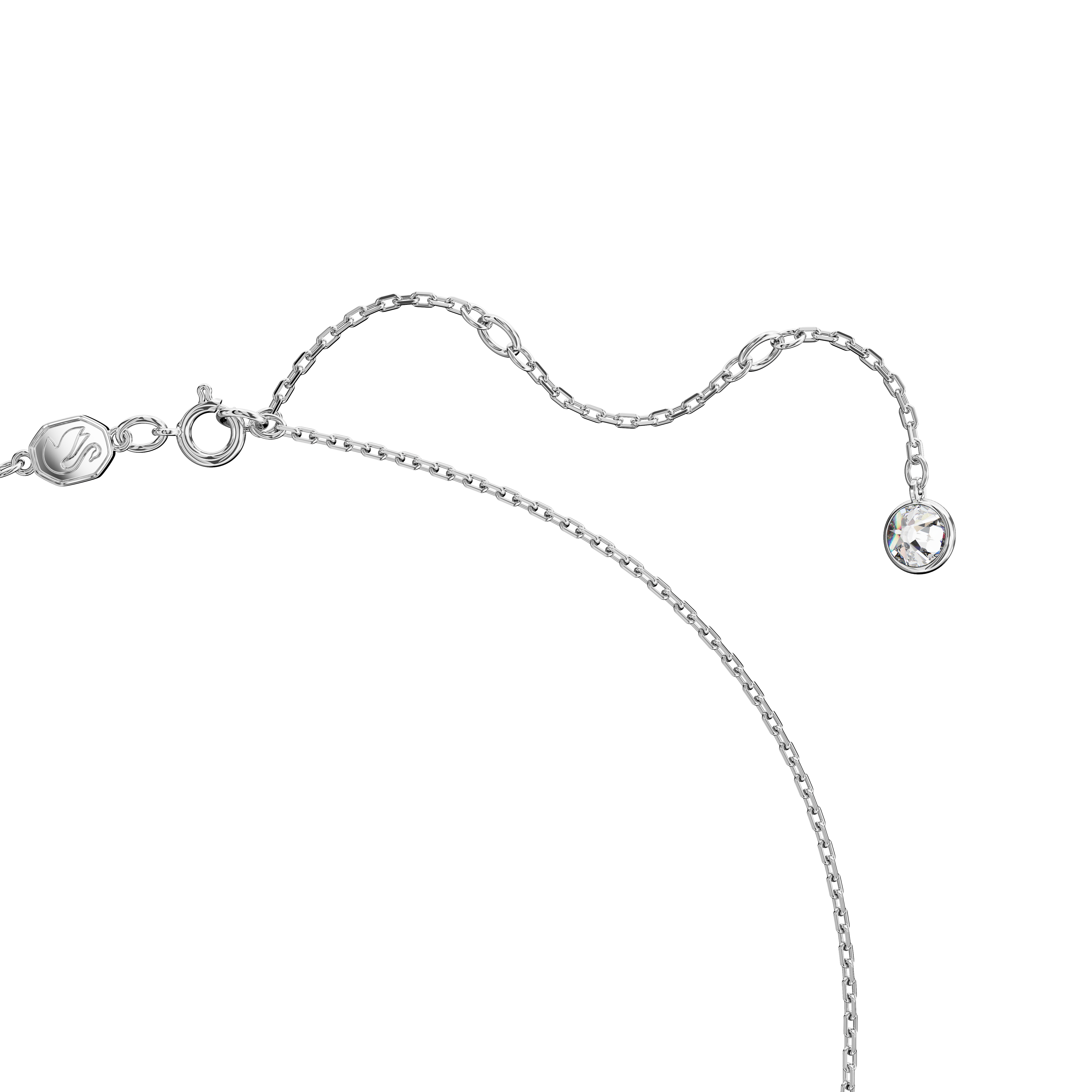 SWAROVSKI SWAROVSKI ICONIC SWAN SET, SWAN, BLUE, RHODIUM PLATED 5660597