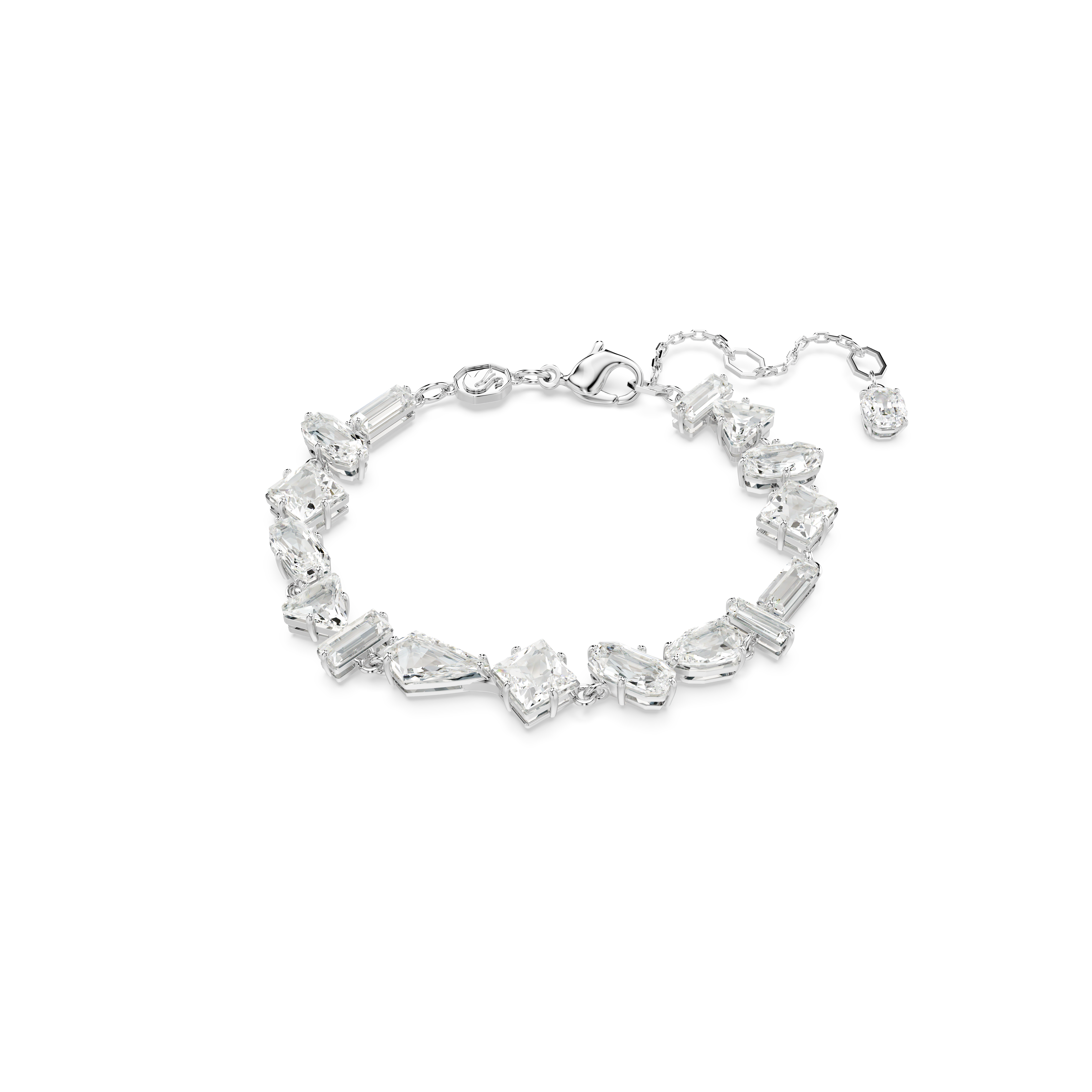 SWAROVSKI MESMERA BRACELET, MIXED CUTS, WHITE, RHODIUM PLATED 5661529