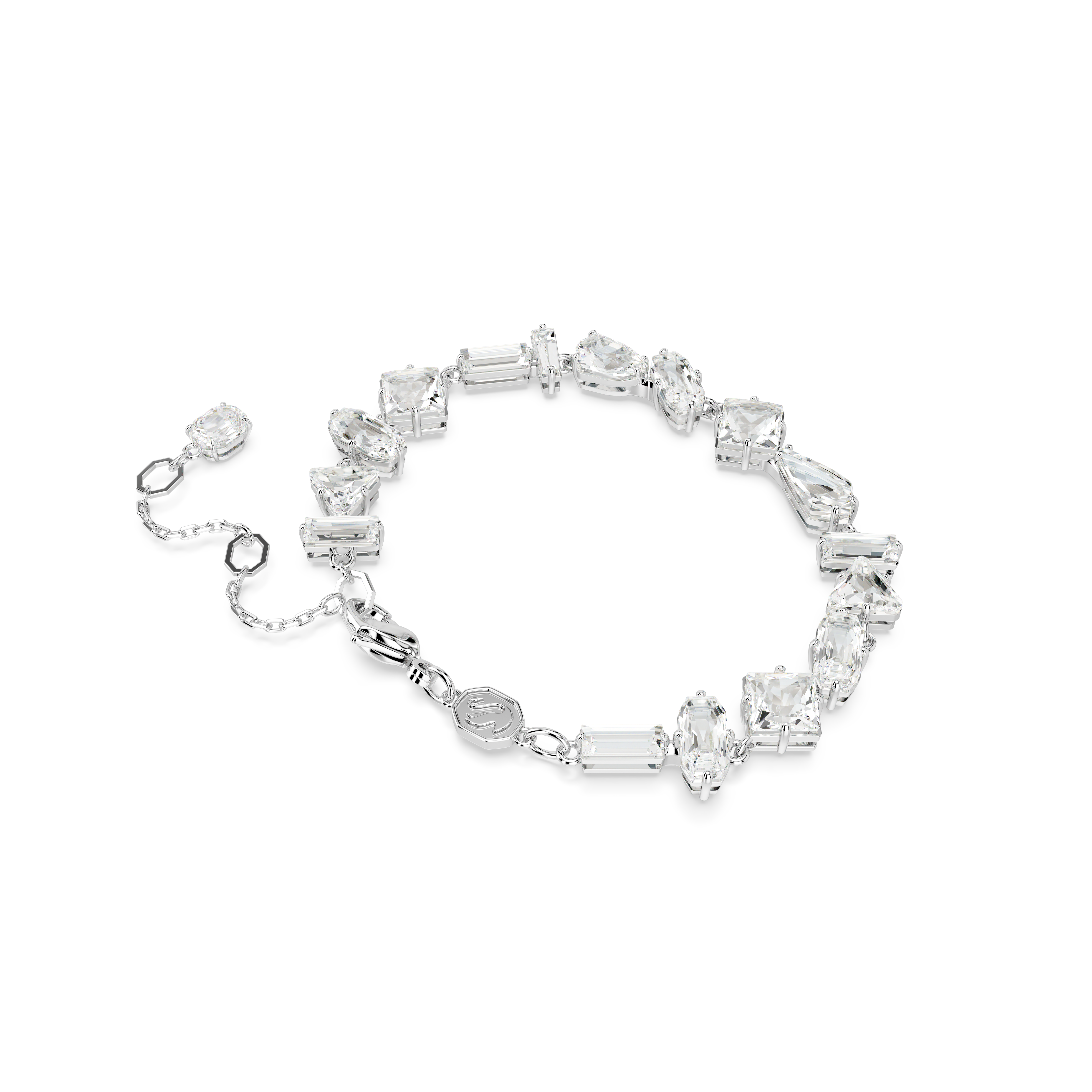 SWAROVSKI MESMERA BRACELET, MIXED CUTS, WHITE, RHODIUM PLATED 5661529