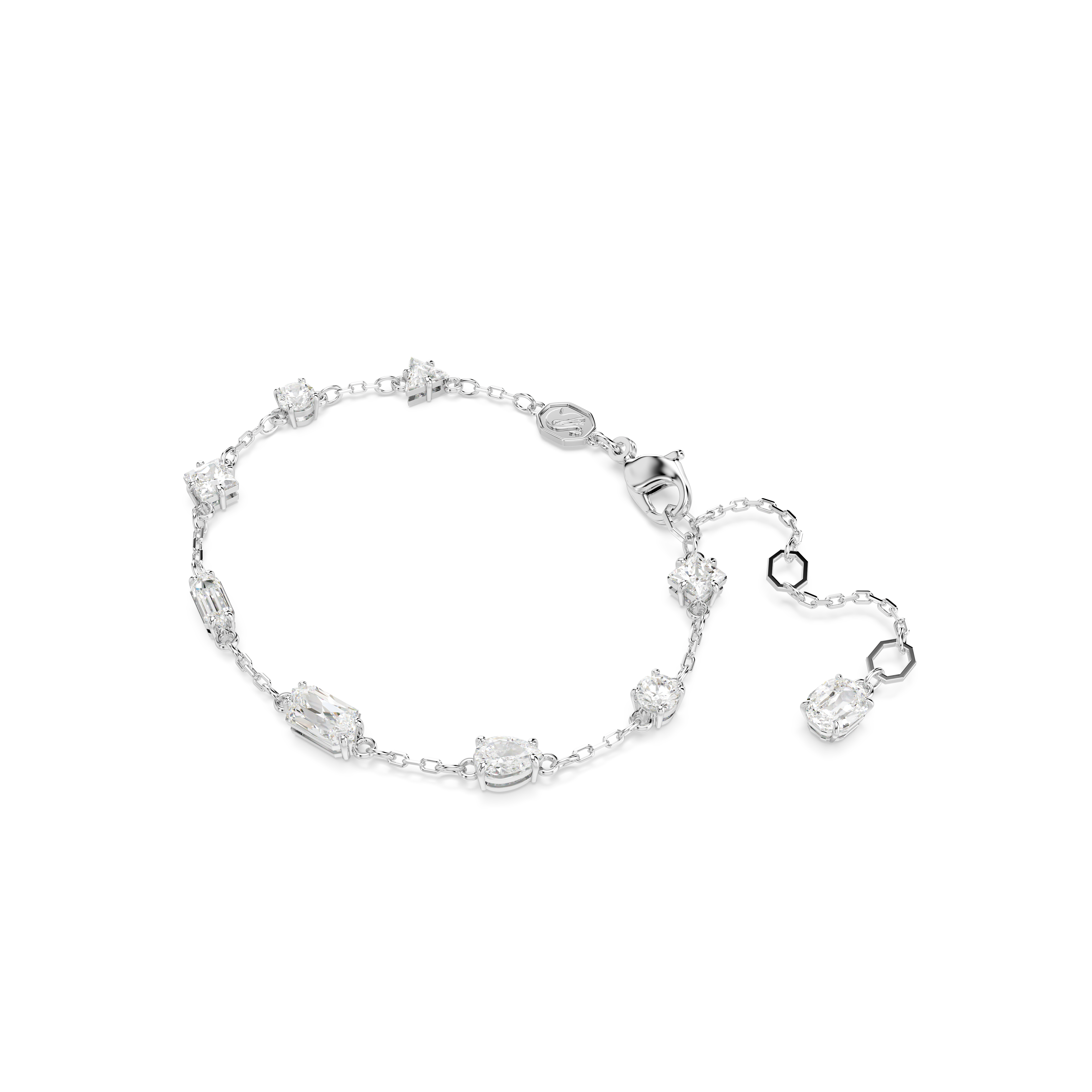 SWAROVSKI MESMERA BRACELET, MIXED CUTS, SCATTERED DESIGN, WHITE, RHODIUM PLATED 5661530