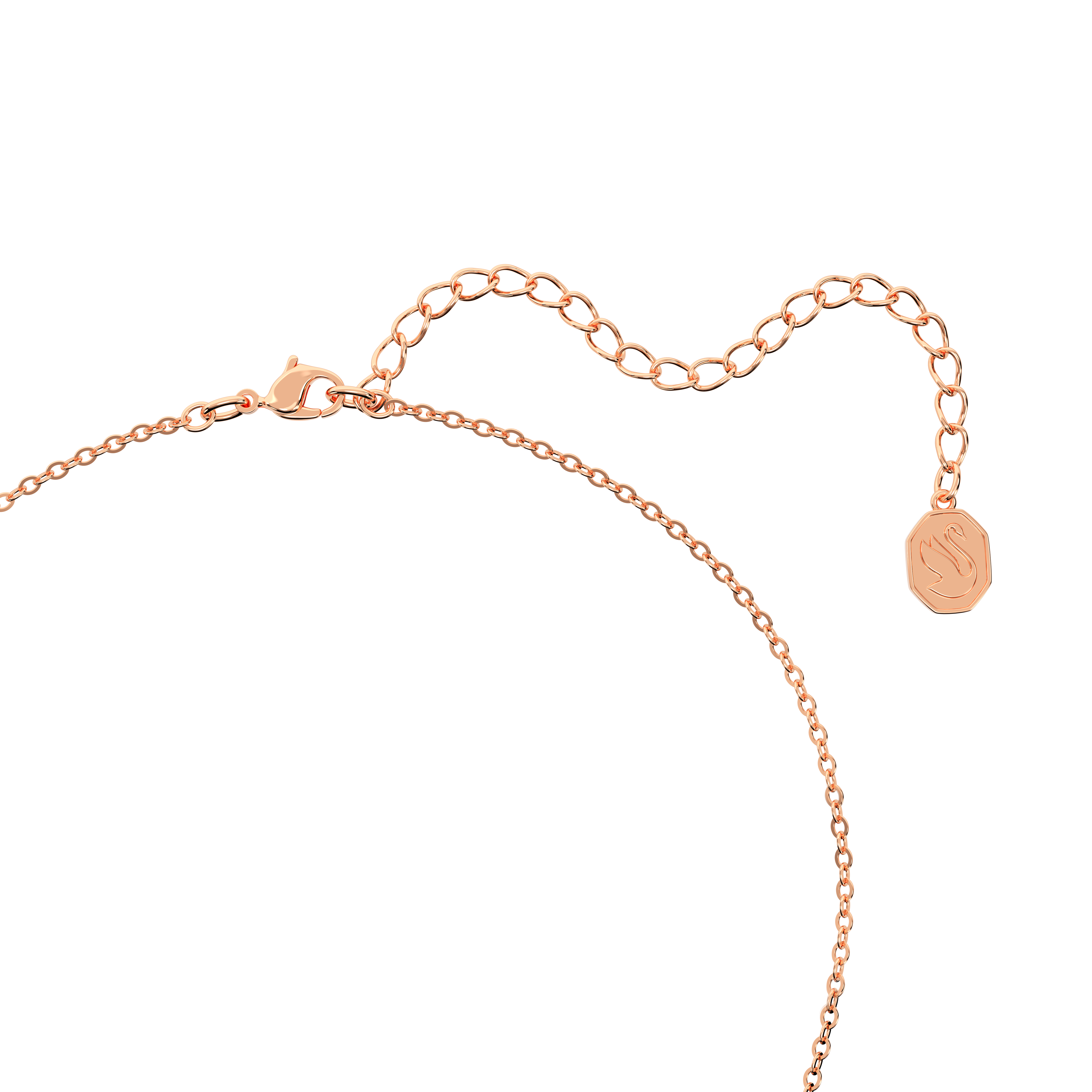 SWAROVSKI BELLA V PENDANT, ROUND CUT, PINK, ROSE GOLD-TONE PLATED 5662088